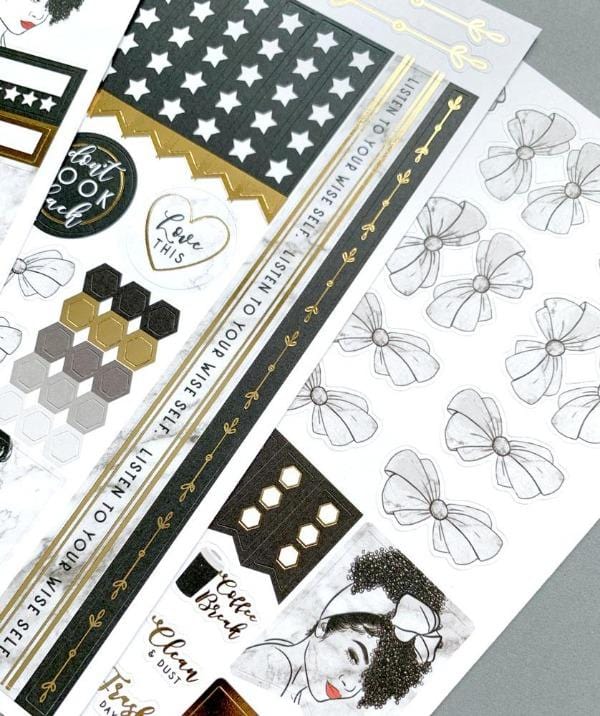  Planner Stickers - Glamorous Girls Weekly Kit、mySite、ghnorth