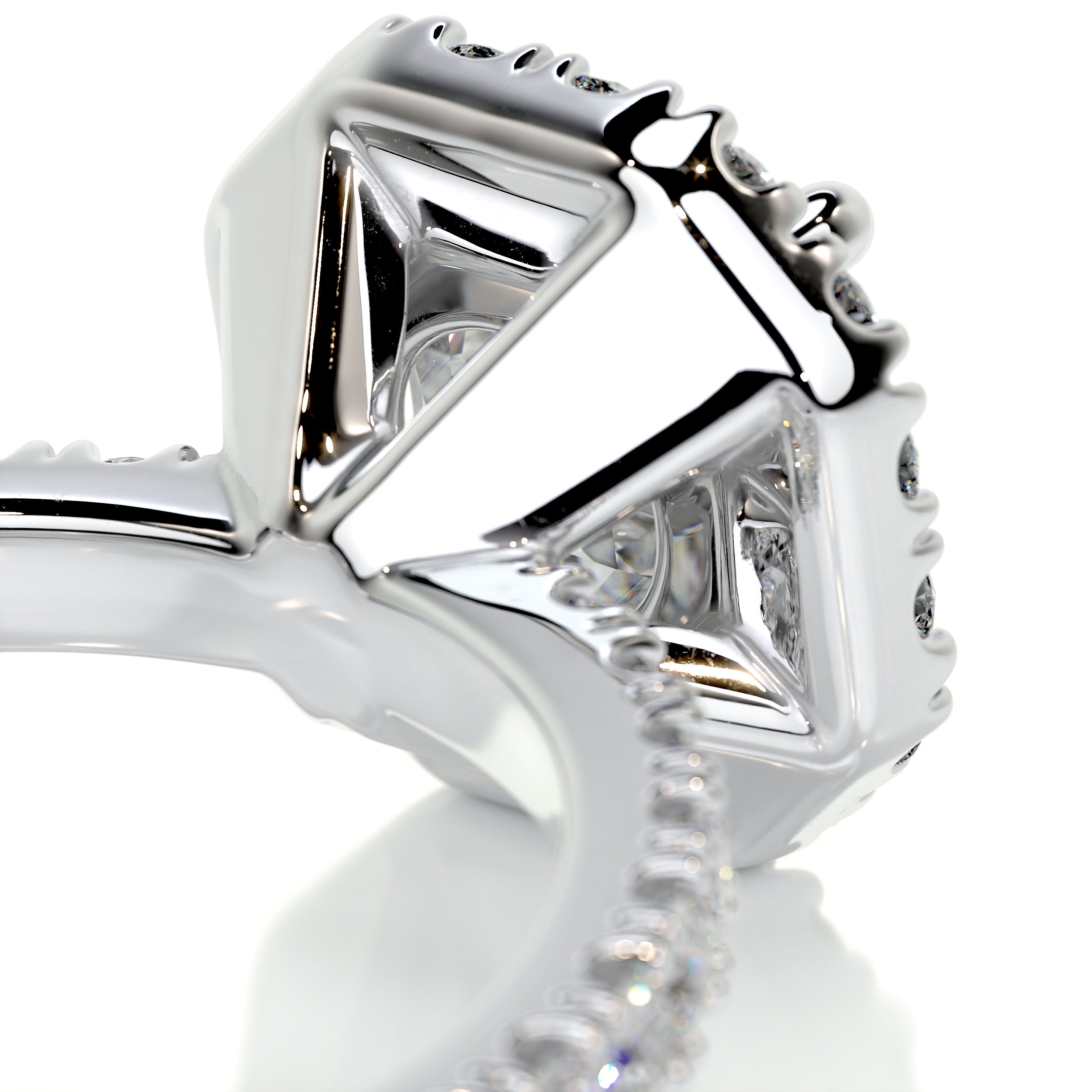 Brooklyn Diamond Engagement Ring -18K White Gold、mySite、hinf8tx79