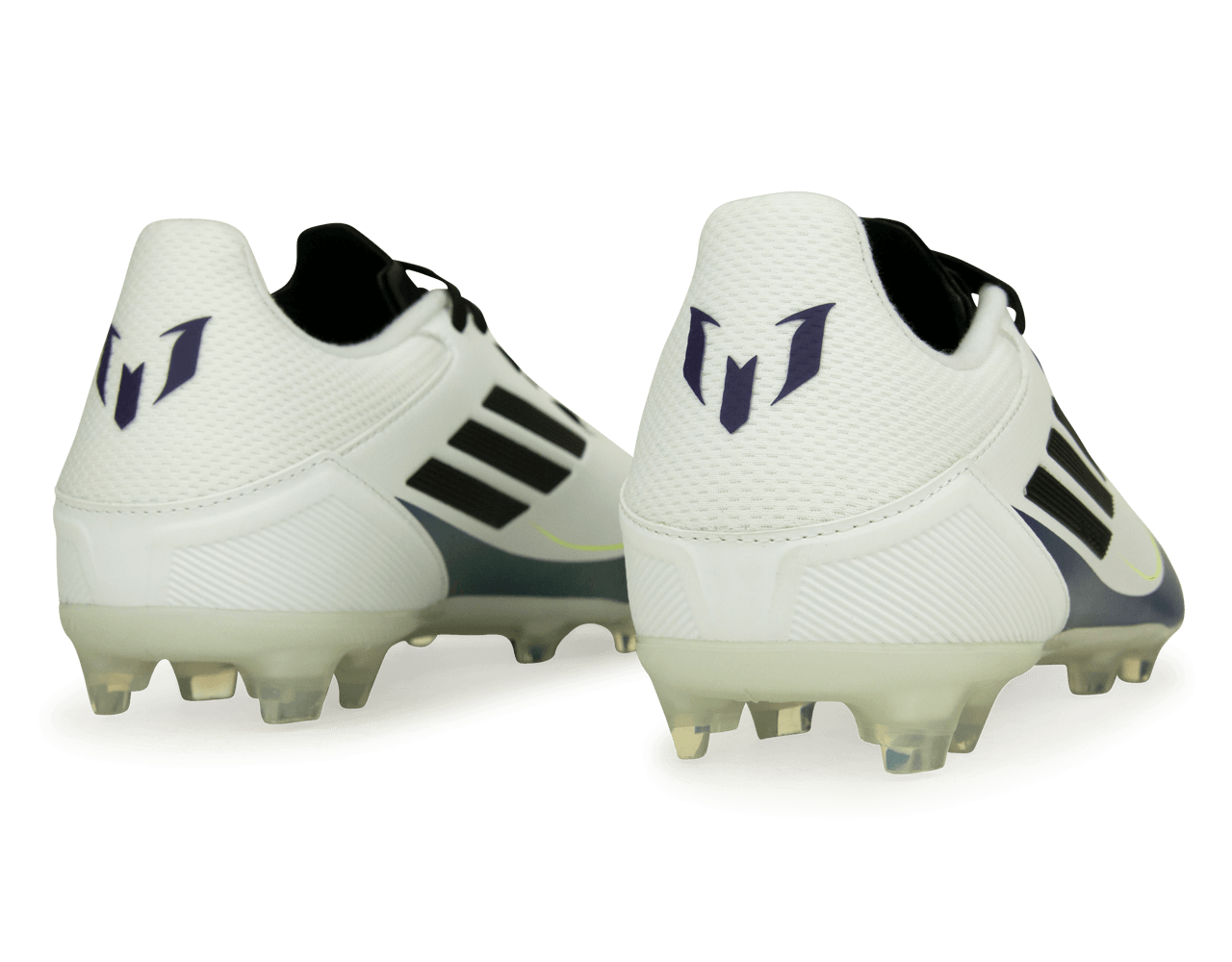 adidas Men's F50 League Messi FG/MG White/Black/Purple、mySite、bottomscart