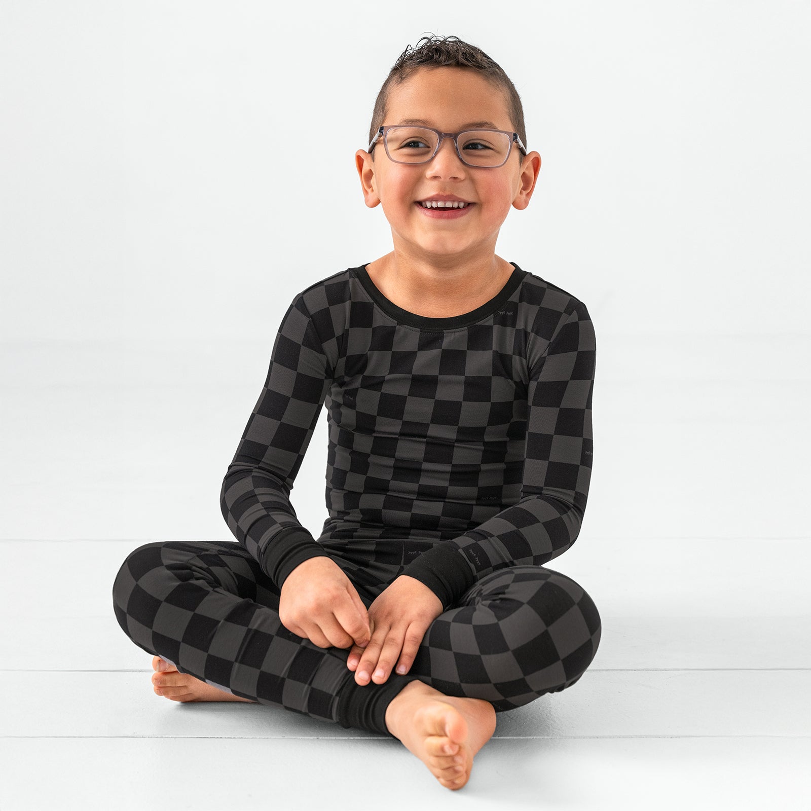  Monochrome Checks Two-Piece Pajama Set、mySite、layawaytickets