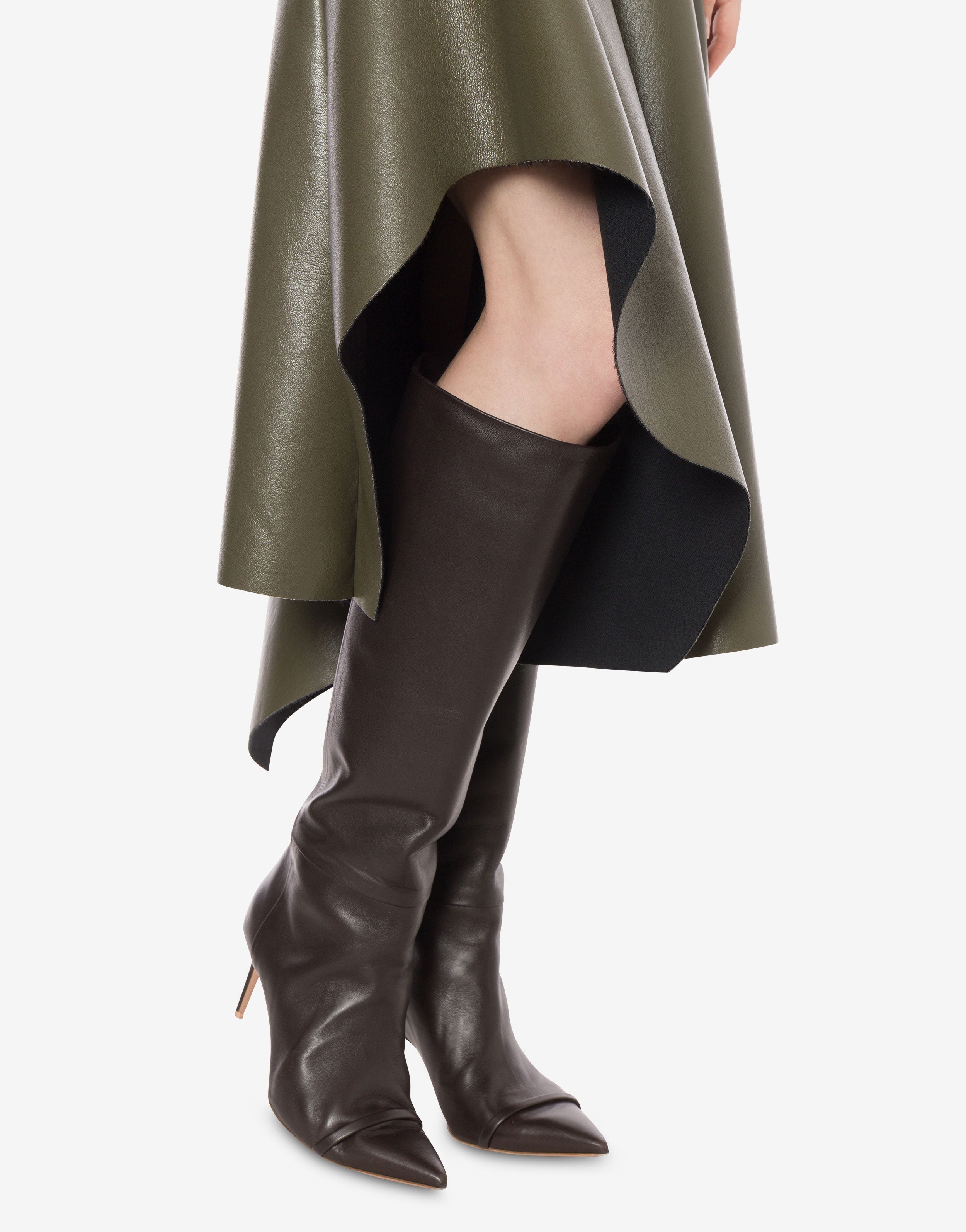 Gonna in tessuto spalmato con balza、mySite、aoinhome