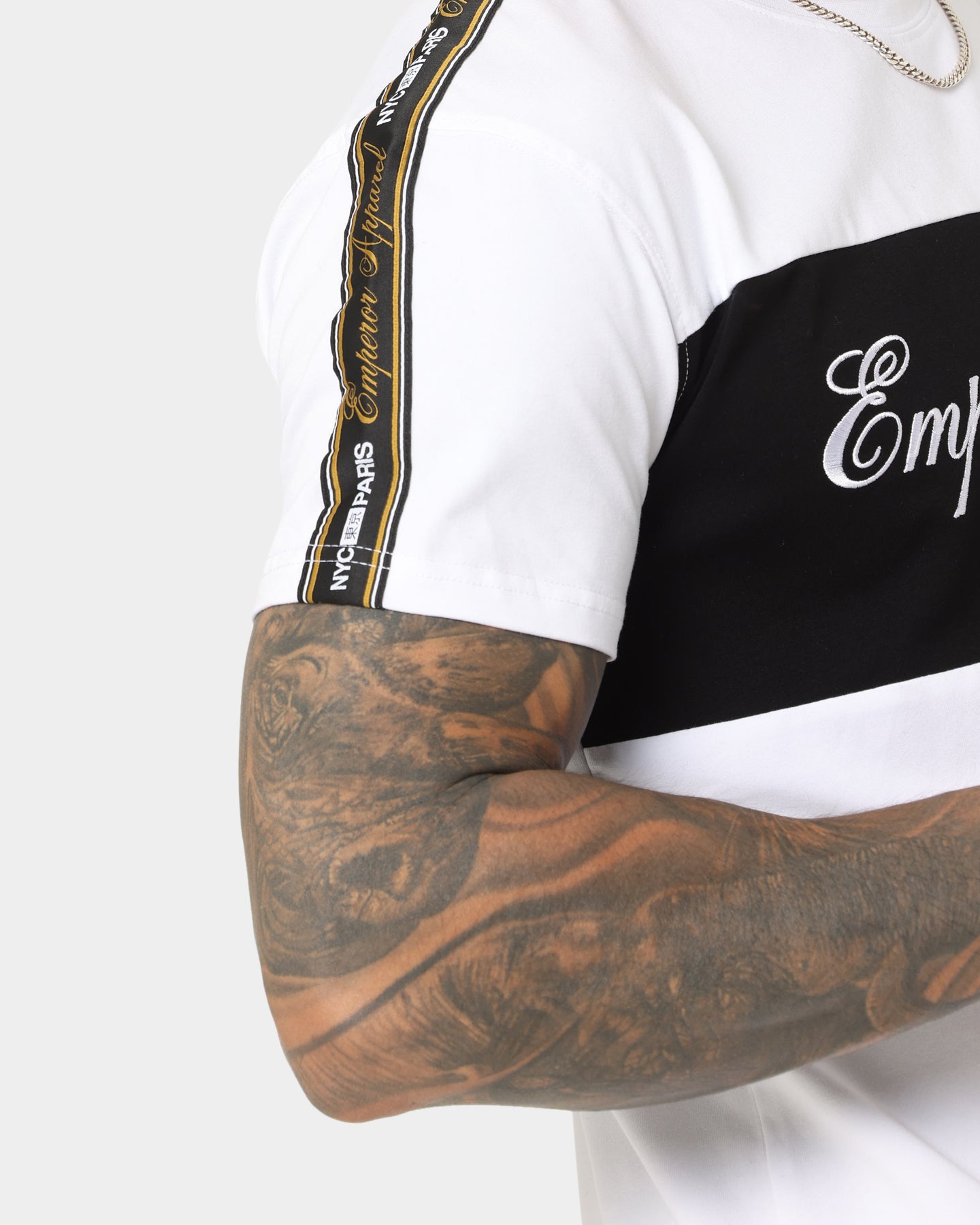 Emperor Apparel Nouveau Hustle Short Sleeve T-Shirt White/Black、mySite、zt4zffjzw