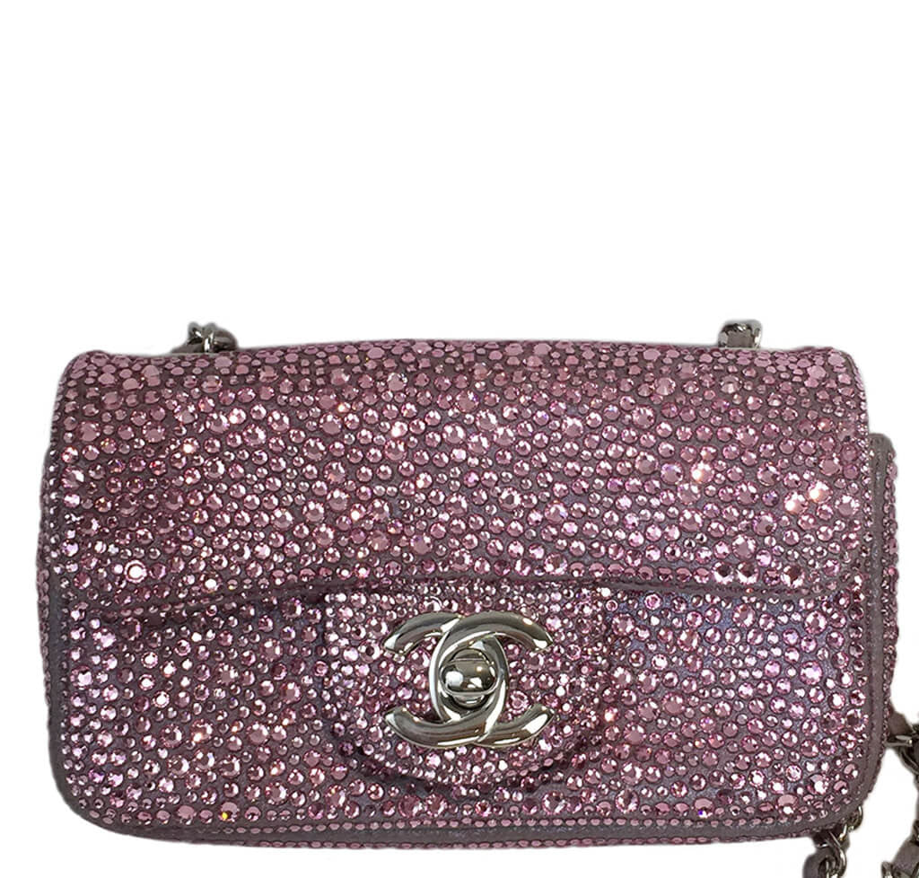 Chanel Mini Bag Pink Swarovski Crystals、mySite、garminoutage.com