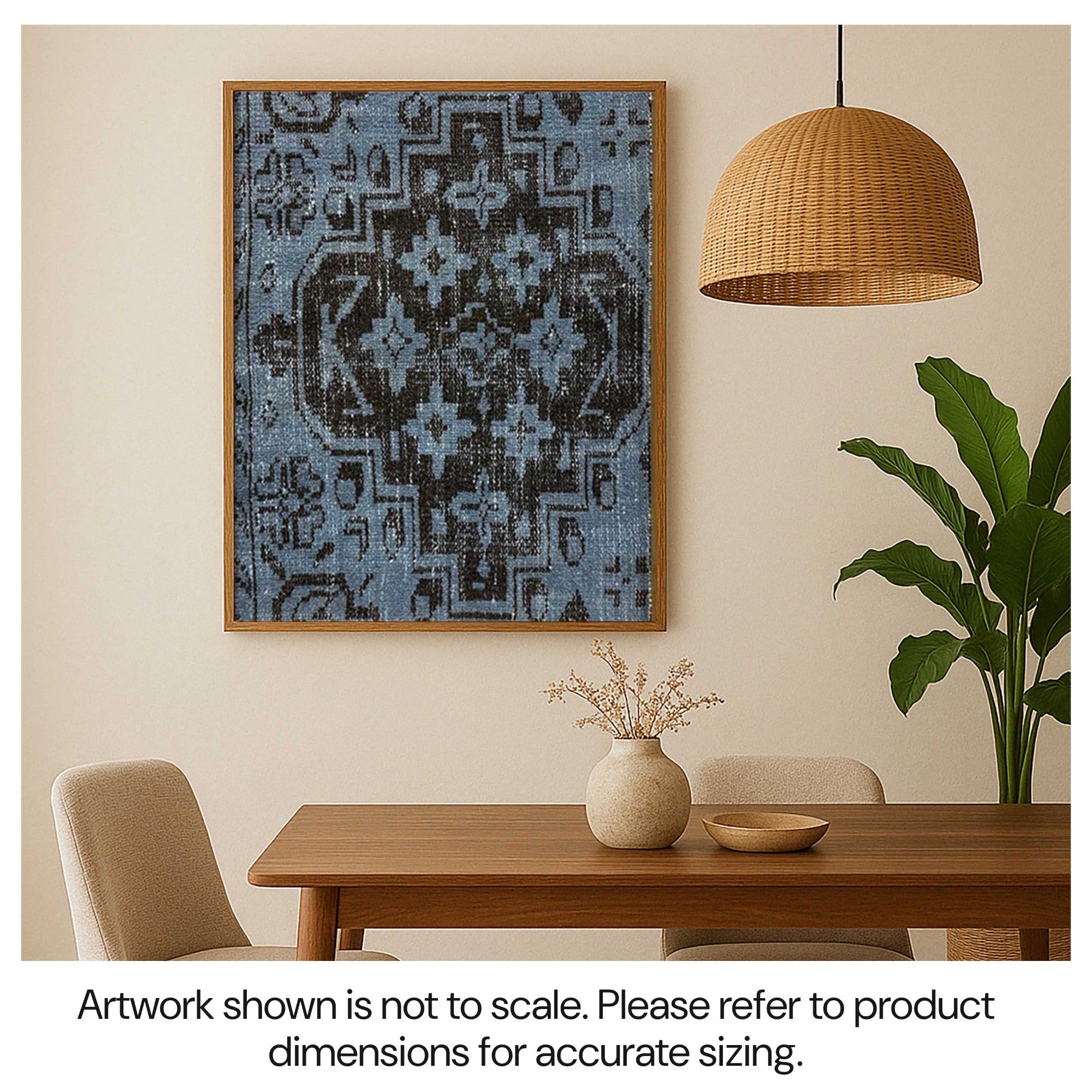 WellArt Bansi Sustainable Framed Textile Art、mySite、gigharbornorthrealestate