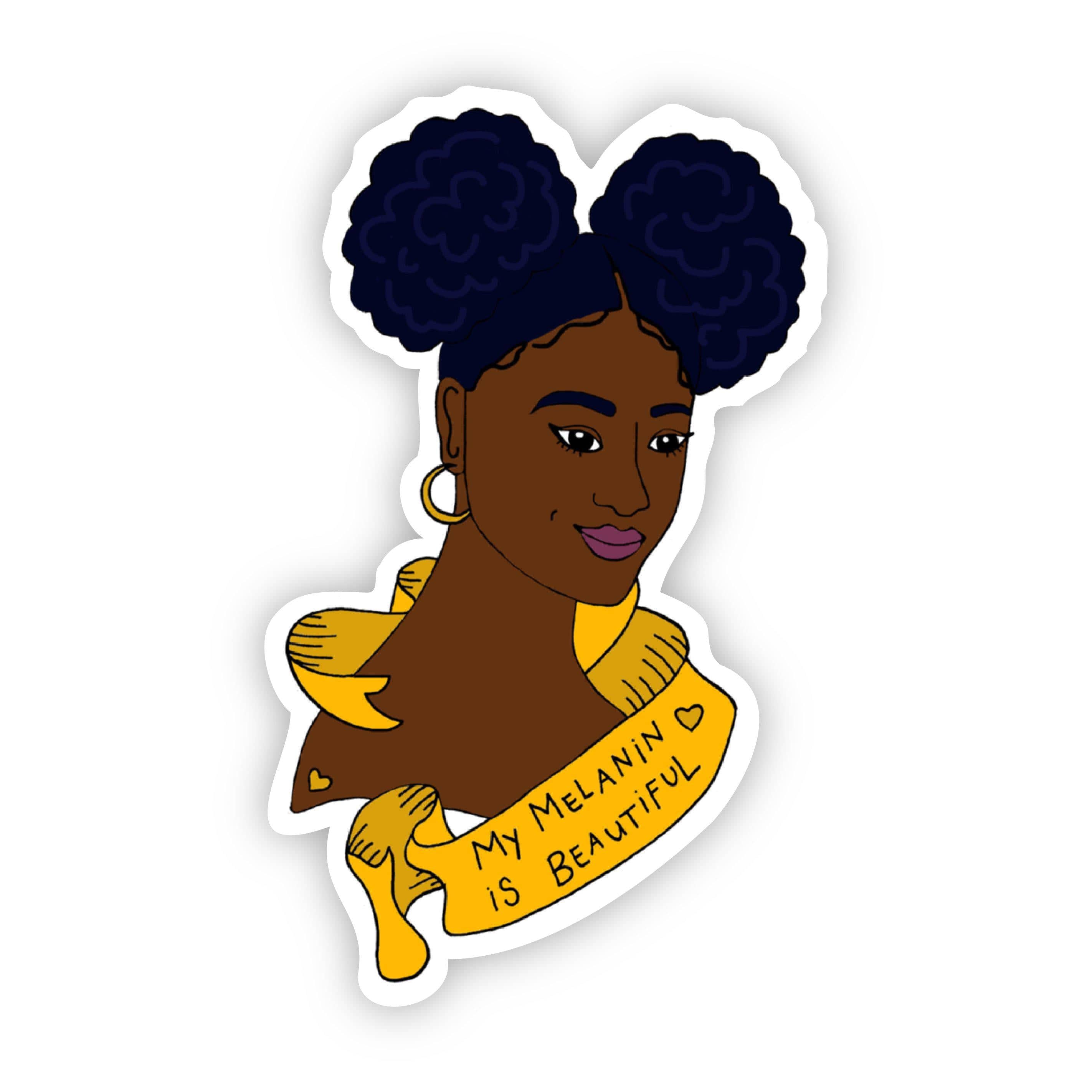  My Melanin is Beautiful Sticker、mySite、elrpsem3k
