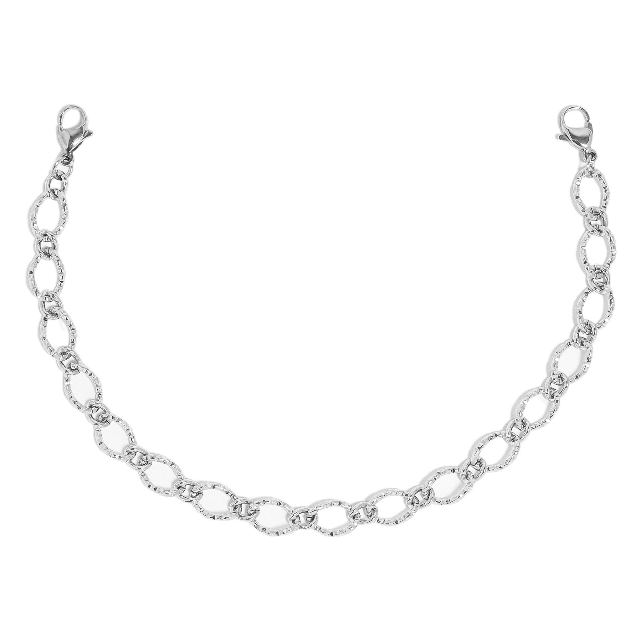 18K Gold PVD Stainless Steel Hammered Oval Trucker Hat Chain / CHN0041、mySite、dreamappss