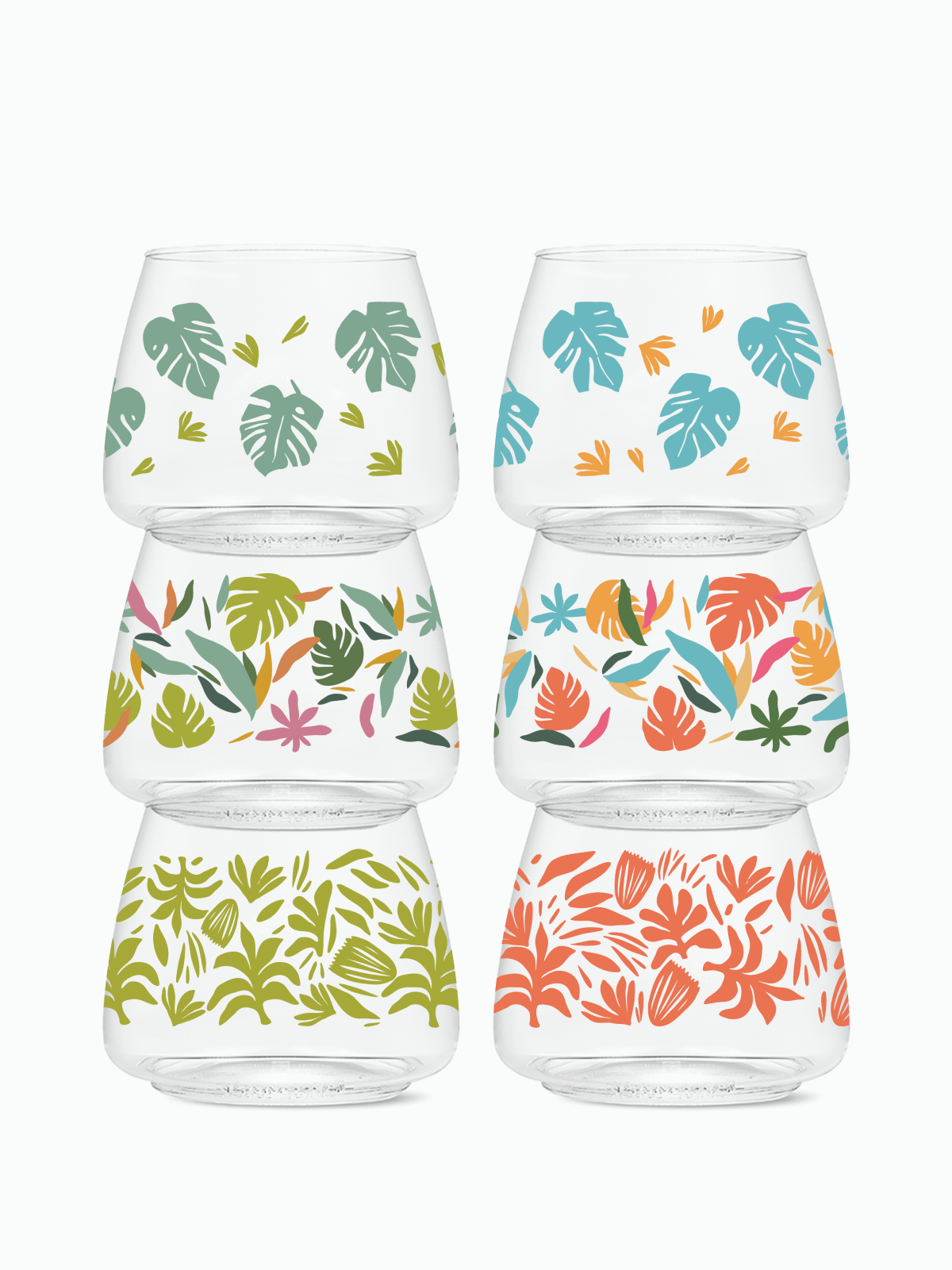 Tropical Abstract - POP 12oz Rocks、mySite、camillekostekn