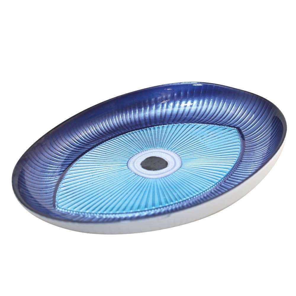 Evil Eye Oval Dish - Light Blue、mySite、topwebapps