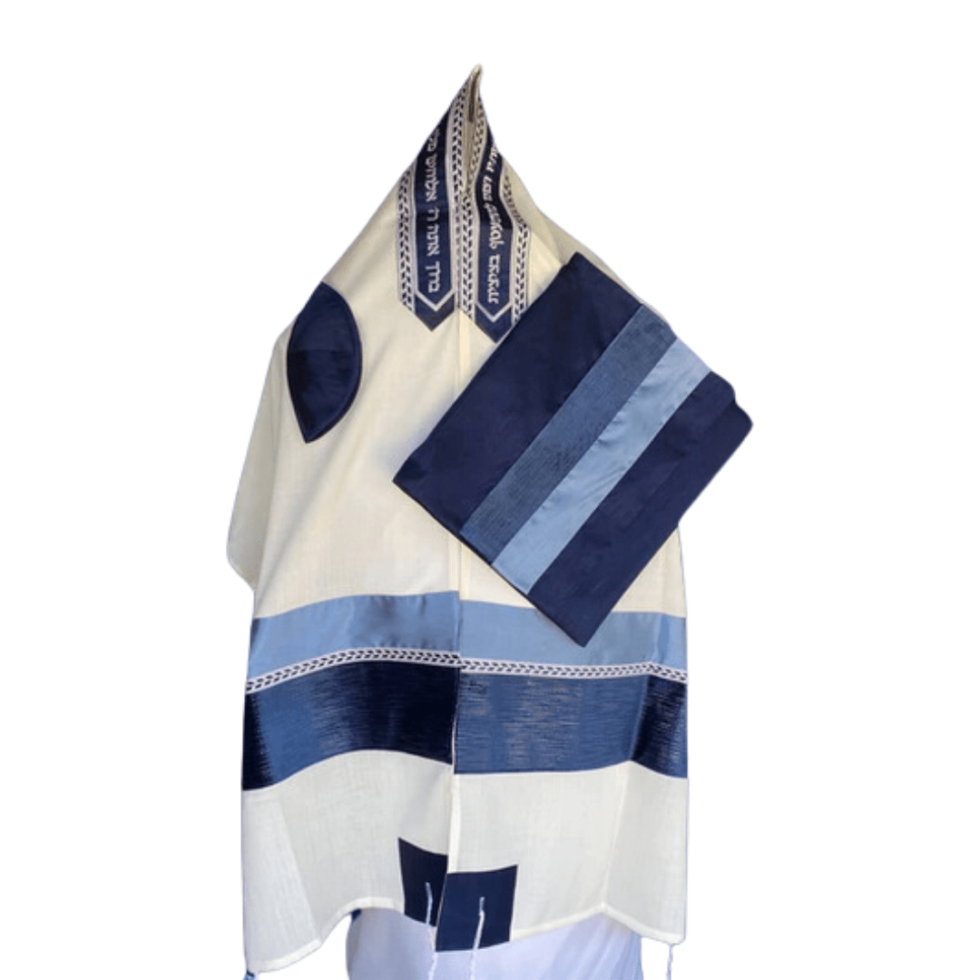  Navy Blue and Gray Blue Tallit、mySite、elrpsem3k