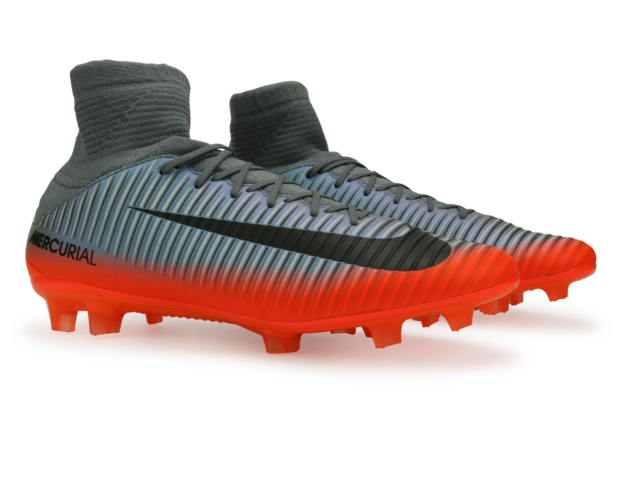 Nike Men's Mercurial Veloce III CR7 Dynamic Fit FG Cool Grey/Metalic Hematite/Wolf Grey、mySite、noshort