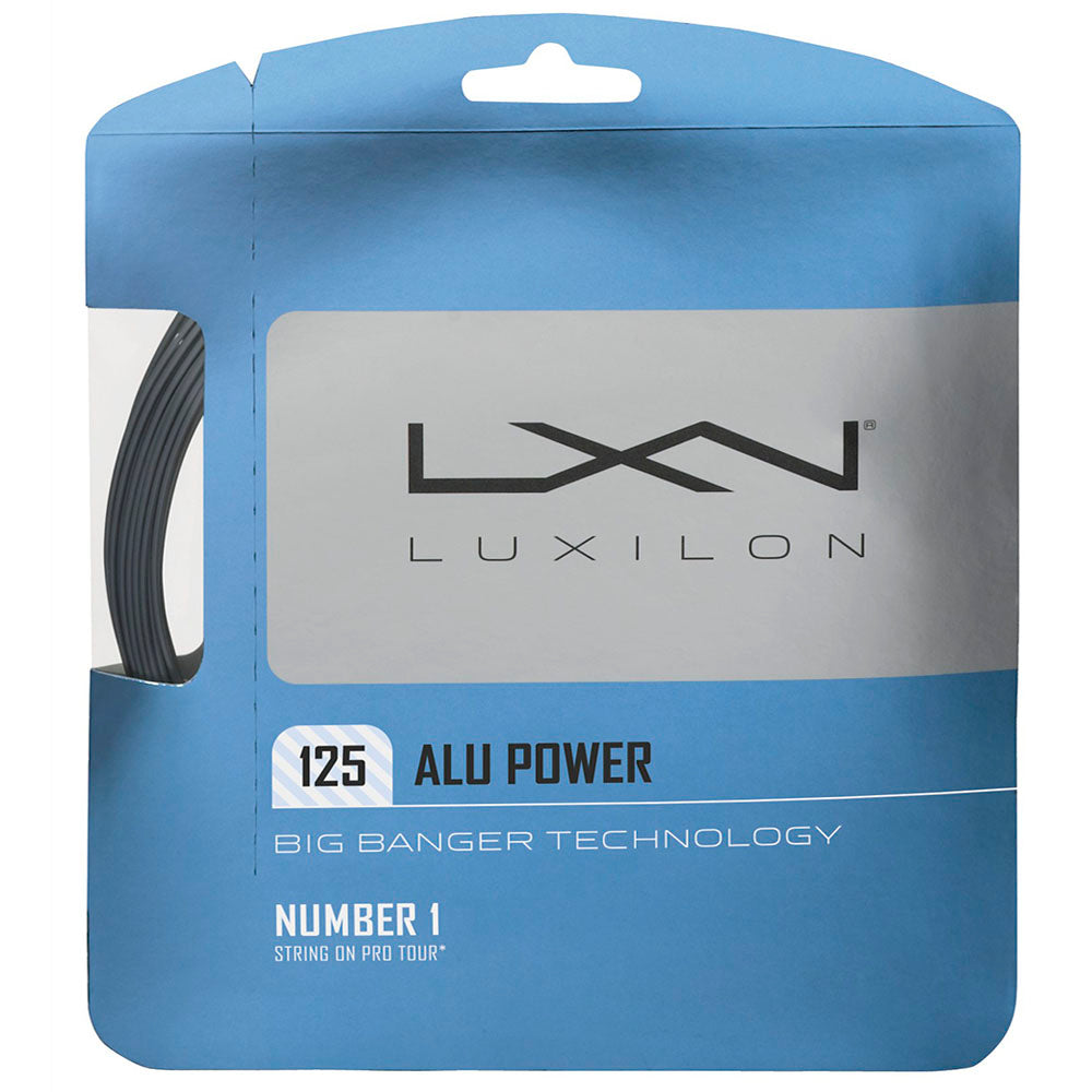 Luxilon ALU Power 16L /1.25 Tennis String (Silver)