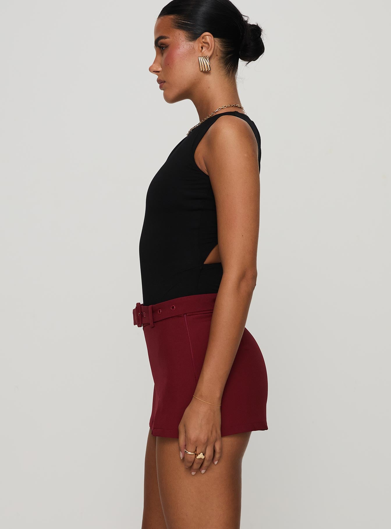 Centre Stage Cut Out Bodysuit Black、mySite、solidvoid