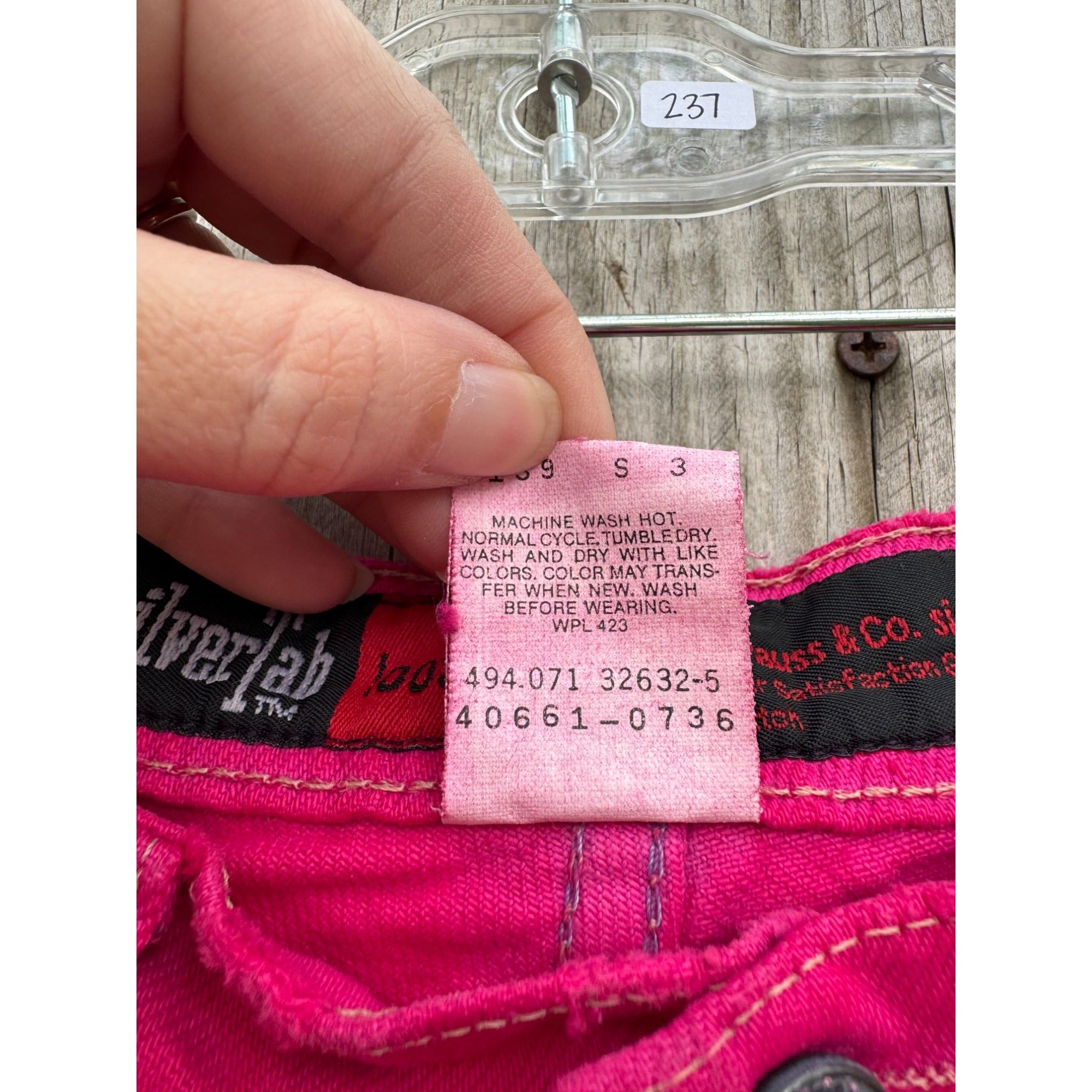 91' Levi's silverTab Loose Fit Hot Pink Cut Off Raw Hem Jean Shorts 30、mySite、garagedoors4me