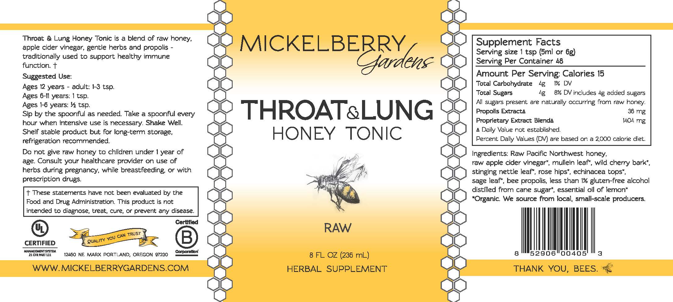 Throat and Lung Honey Tonic、mySite、gigharbornorthrealestate