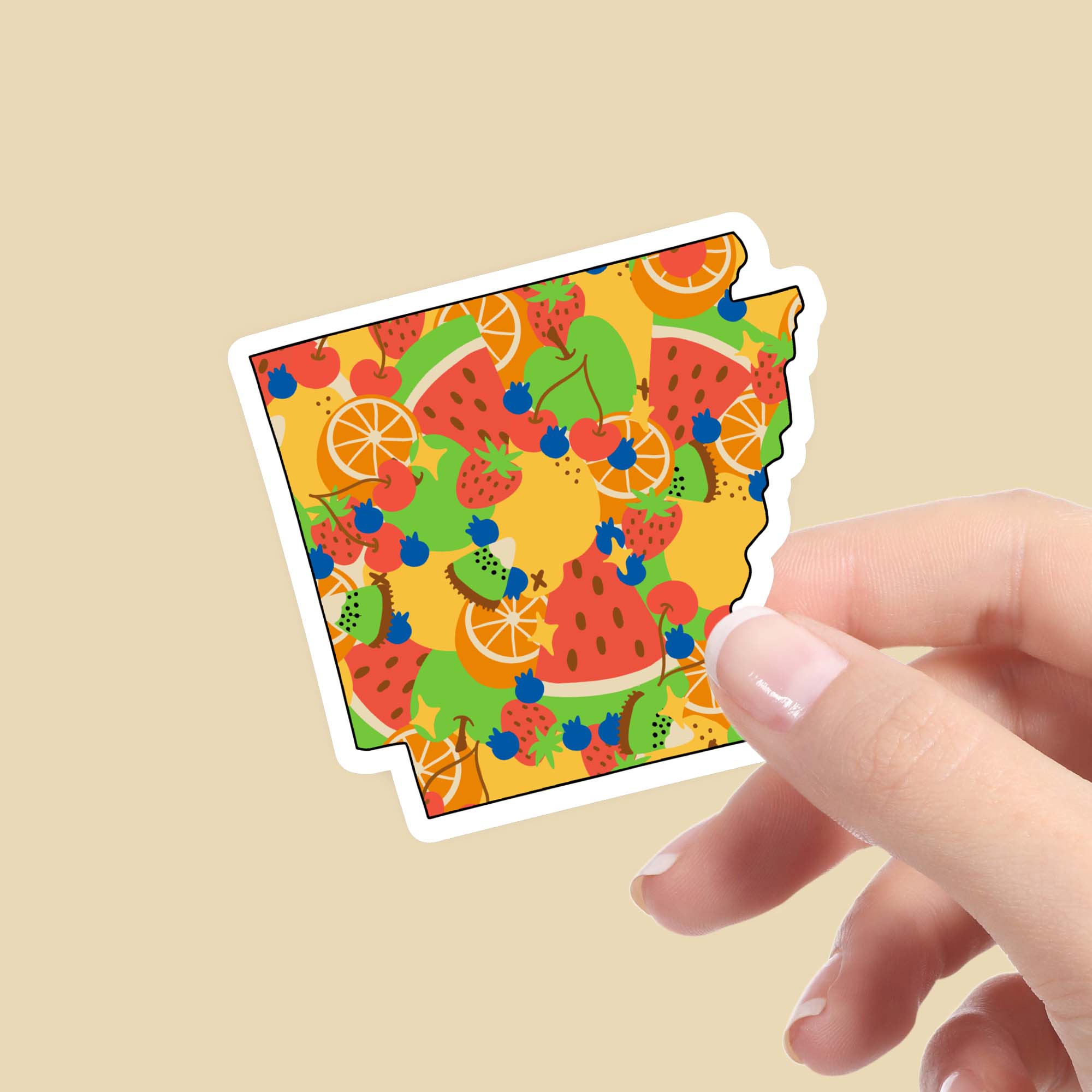  Arkansas Fruit Pattern Sticker、mySite、elrpsem3k