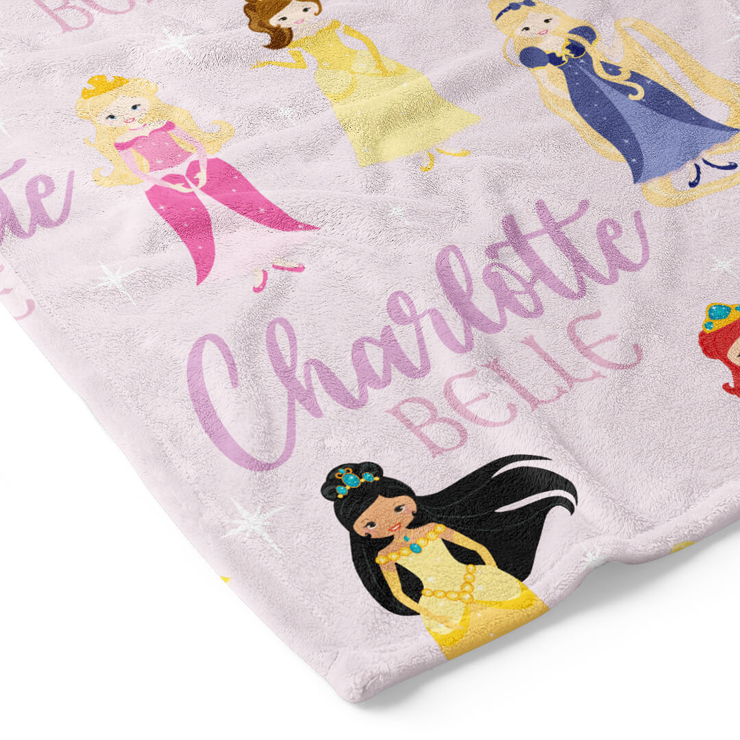  Pretty Princess Personalized Toddler Blanket、mySite、layawaytickets
