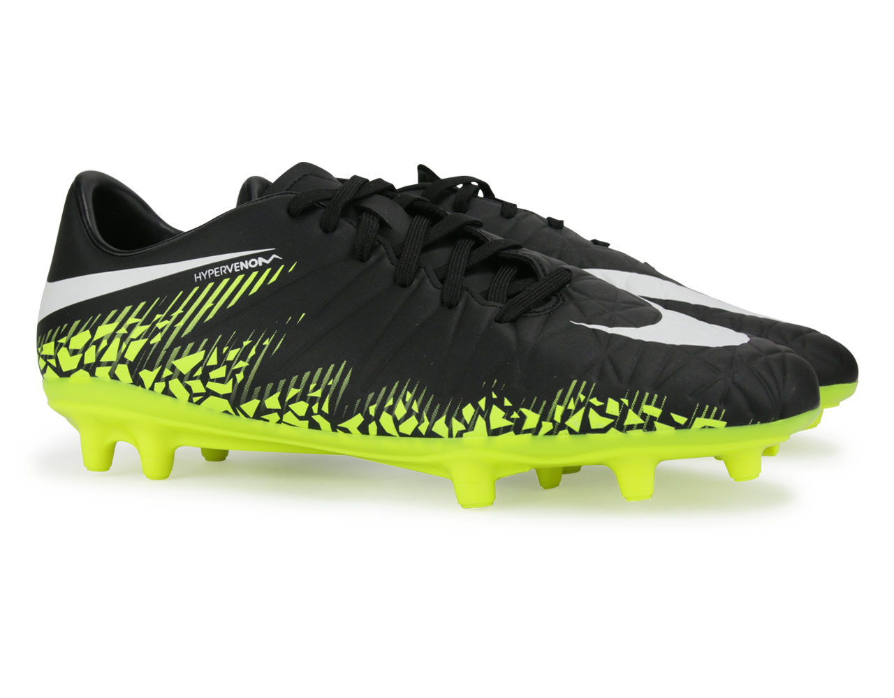 Nike Men's Hypervenom Phelon FG Black/Metallic Hema、mySite、noshort