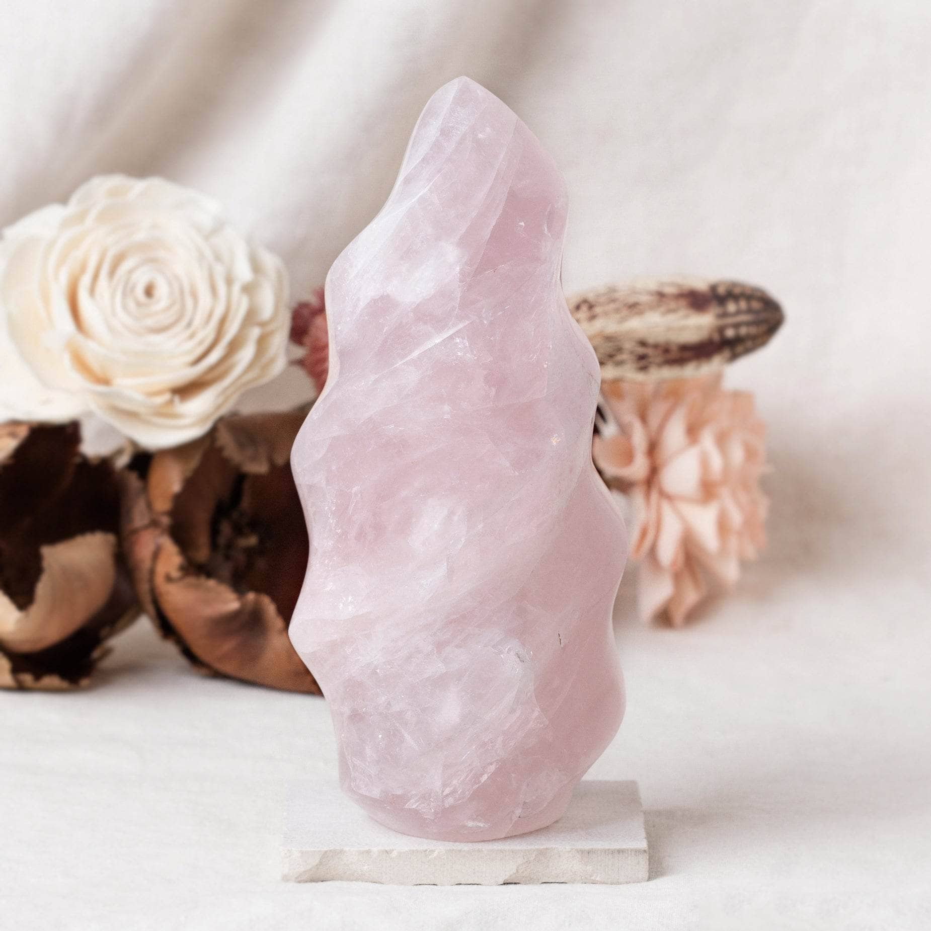 Rose Quartz Flame Crystals - 1 of a Kind、mySite、hinf8tx79