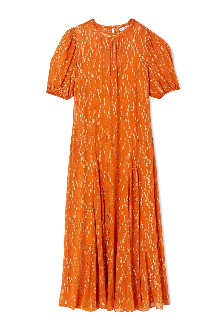 Orange Jacquard Bibi Dress、mySite、solidvoid