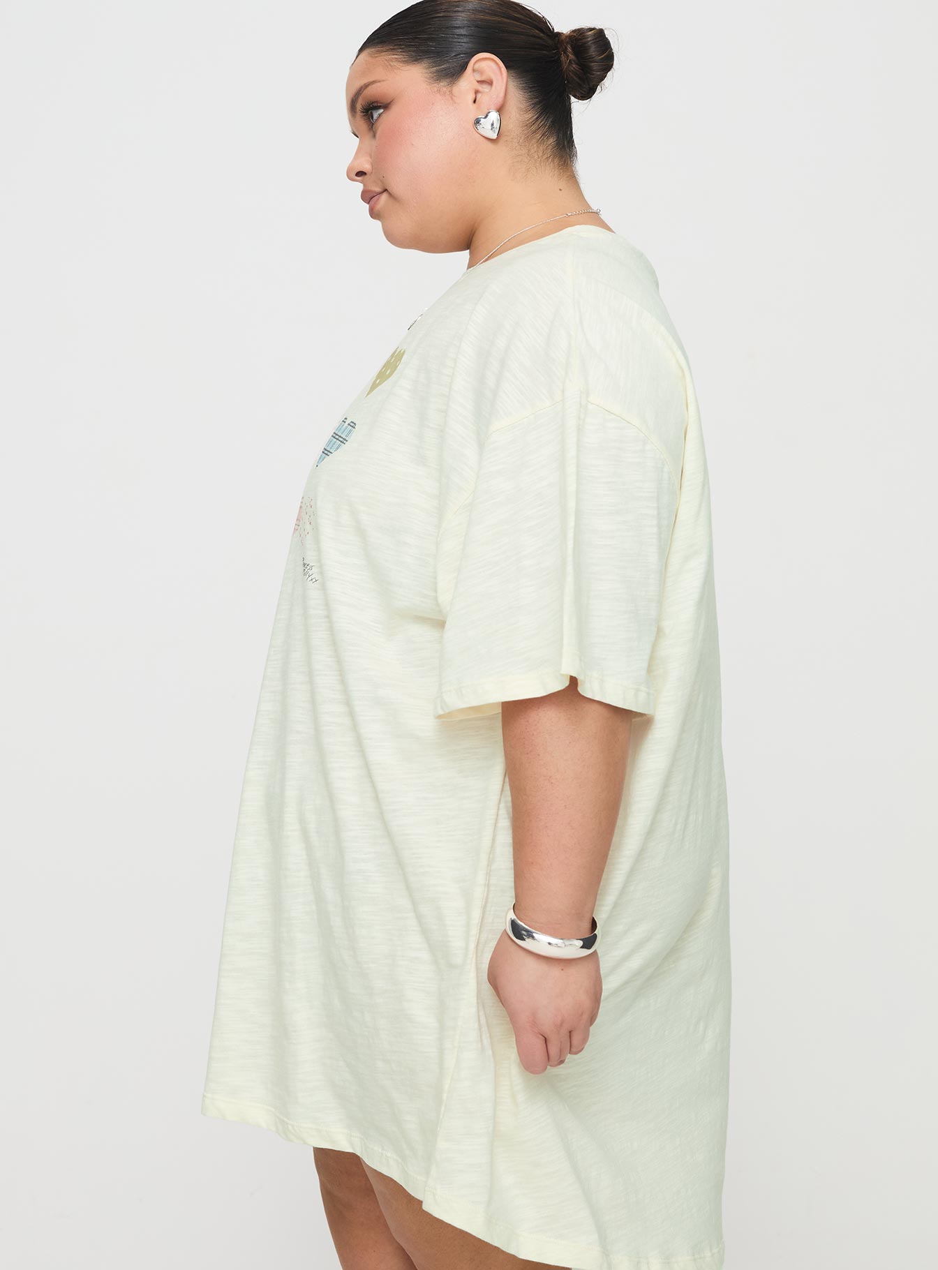 Heart Strong Nightie Sleep Dress Multi Curve、mySite、solidvoid