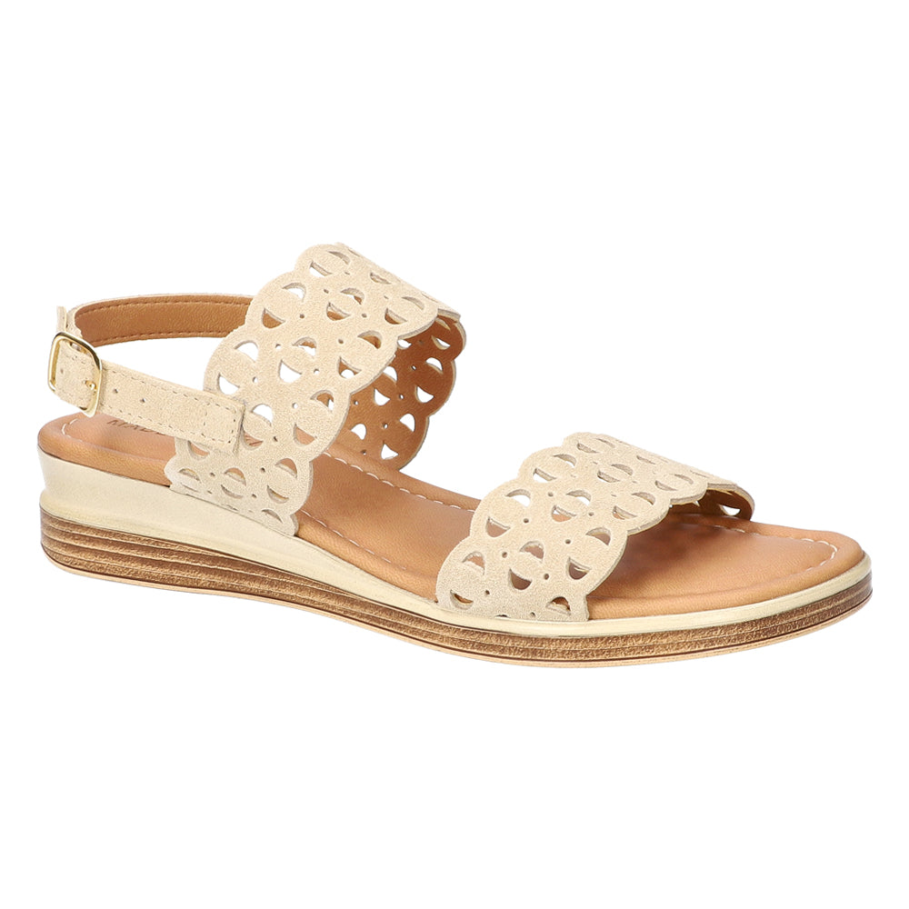 Zoe-Italy Cut Out Slingback Wedge Sandals、mySite、gtrtttuynbv