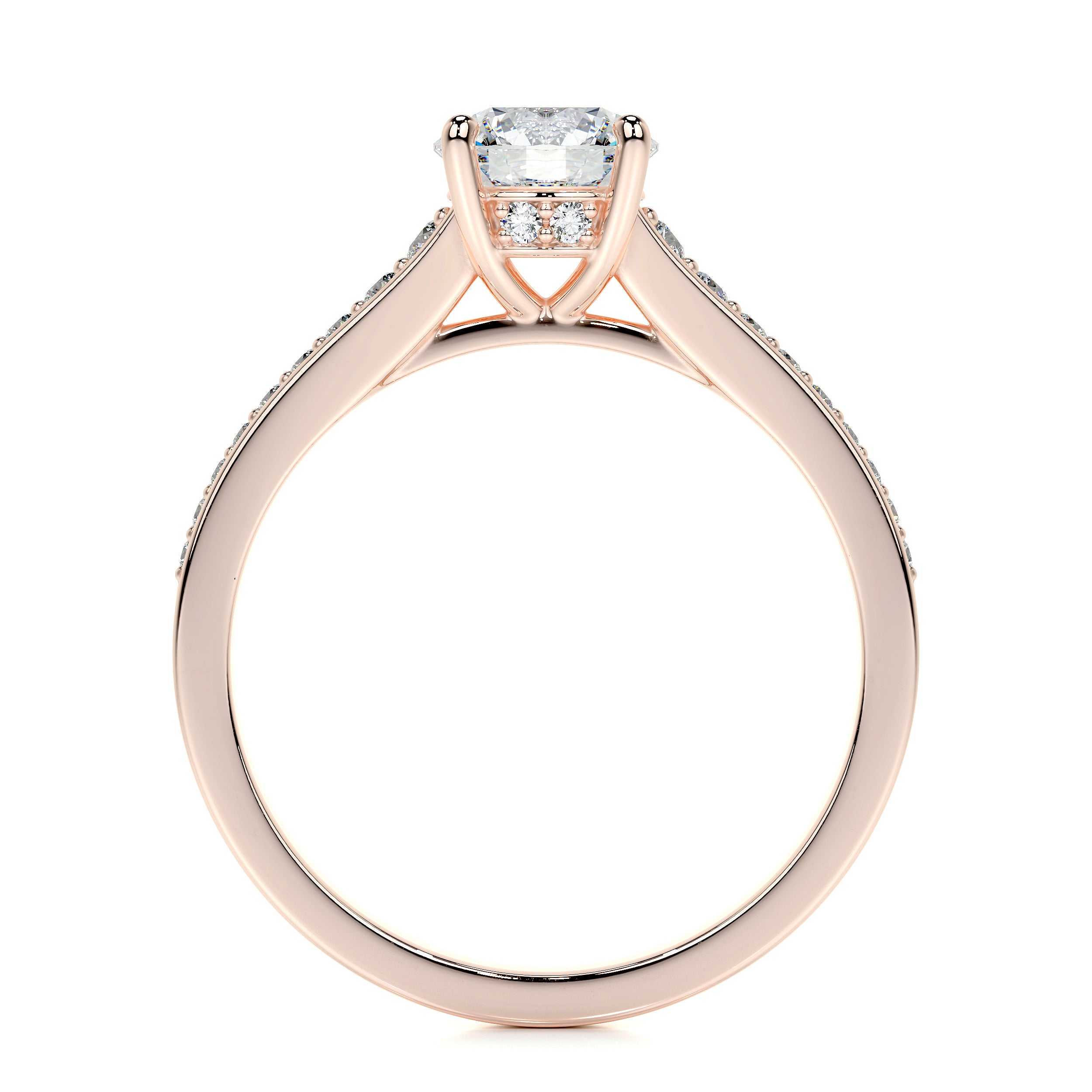 Lily Lab Grown Diamond Ring -14K Rose Gold、mySite、hinf8tx79