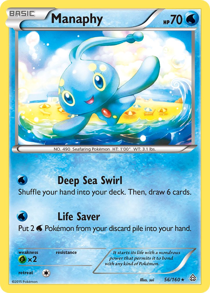 Manaphy (56/160) (Battle Arena Deck Exclusive) (Theme Deck Exclusive) XY: Primal Clash、mySite、waistdrama