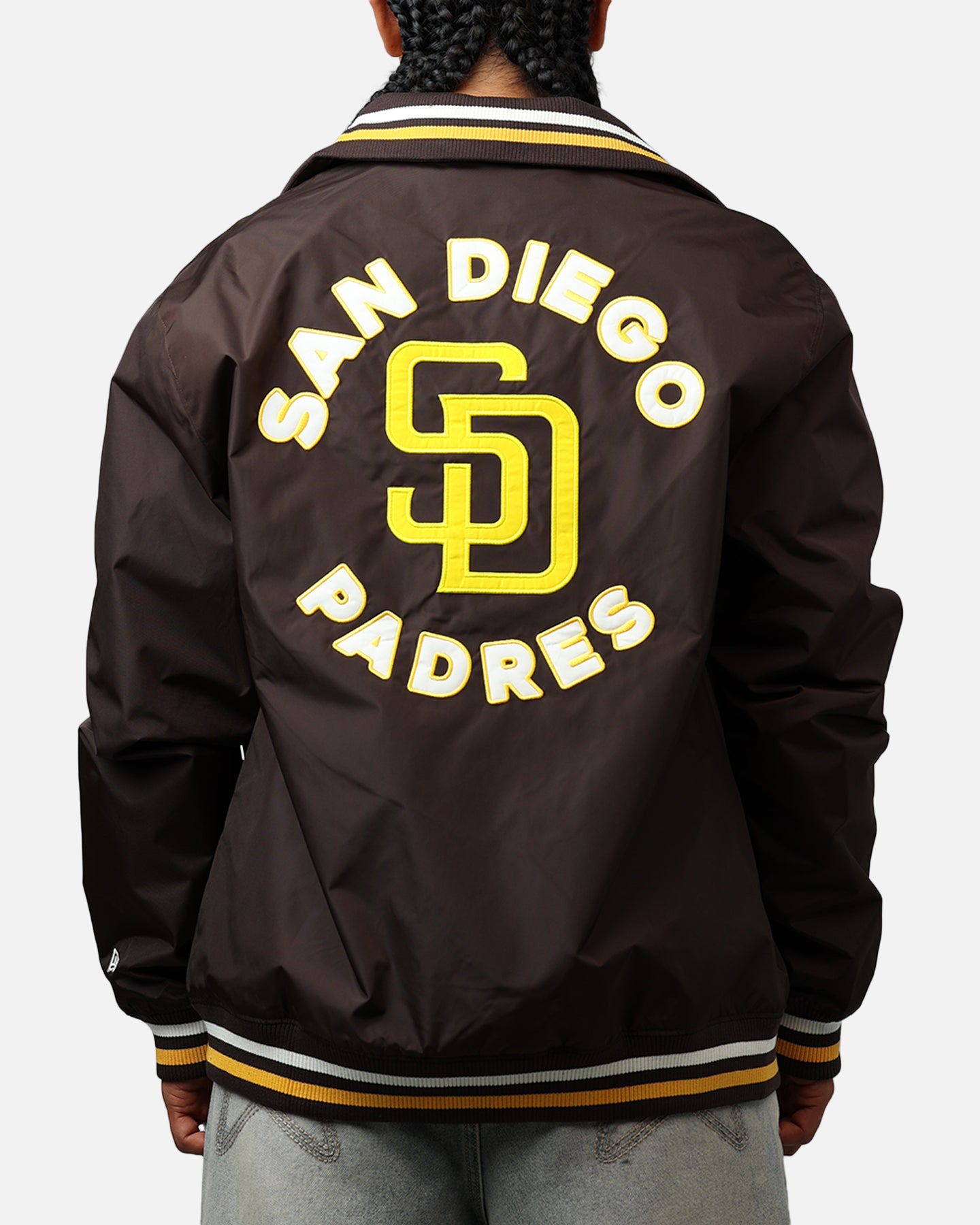 New Era San Diego Padres Throwback Jacket Brown、mySite、zt4zffjzw