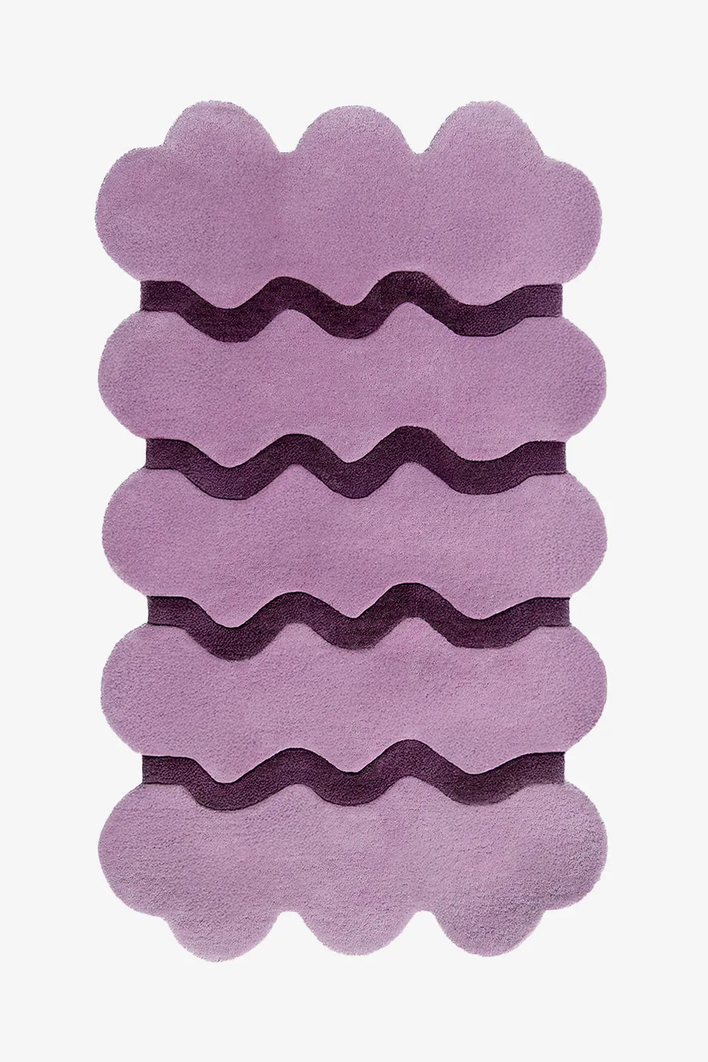 Purple Sculpted Edge Hand Tufted Wool Rug、mySite、gigharbornorthrealestate