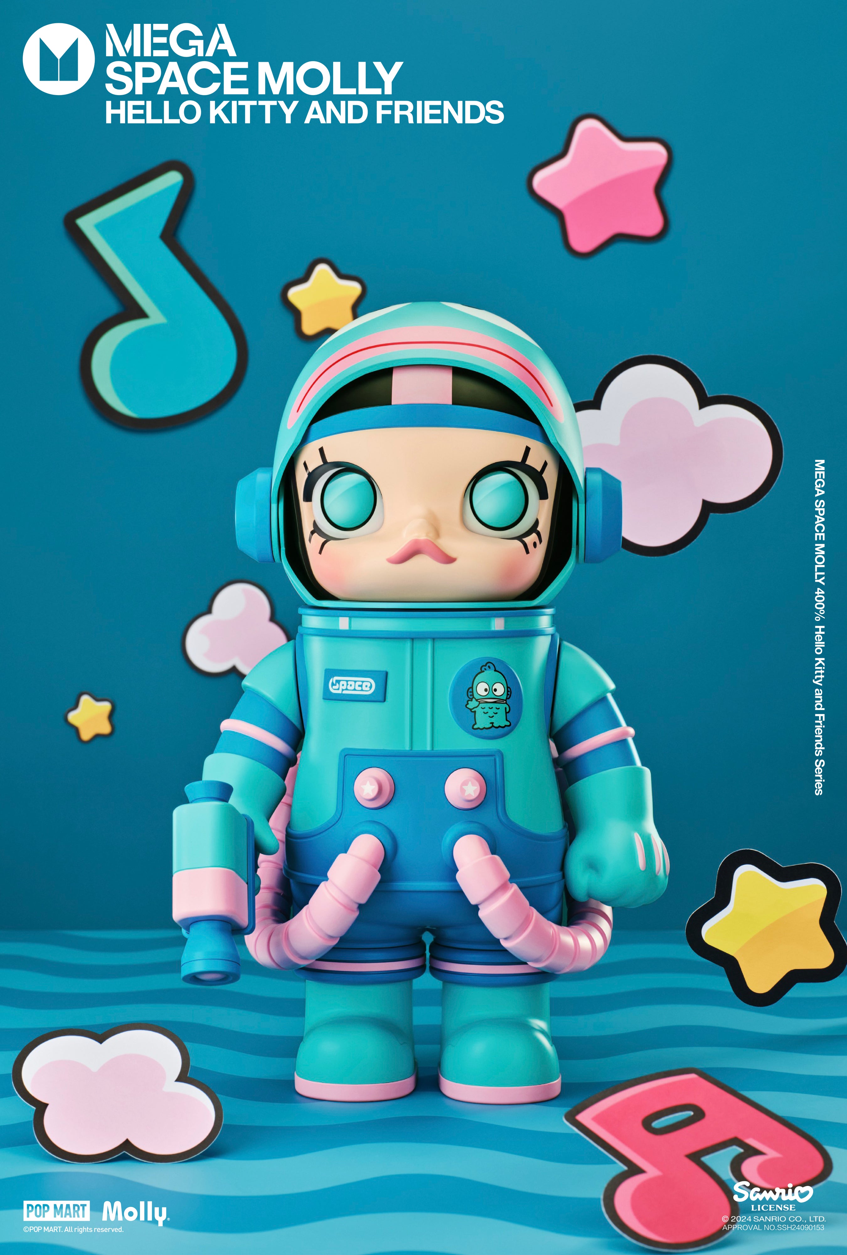  POP MART MEGA SPACE MOLLY 400% Sanrio Characters Series、mySite、greenlandpopulation