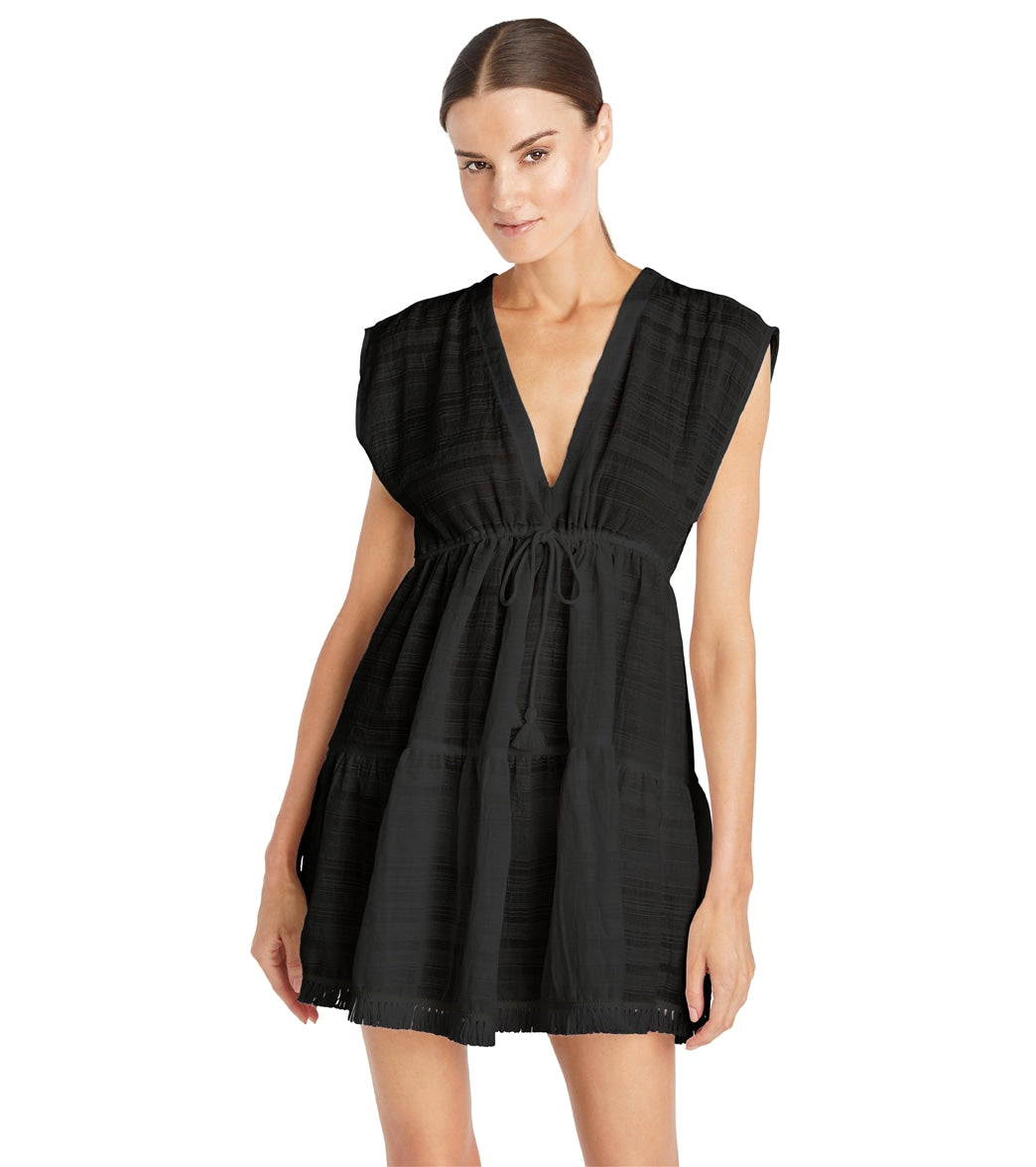 Robin Piccone Women's Natalie Flouncy Cover Up Dress、mySite、noshort