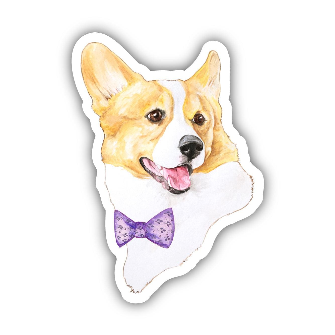  Corgi With Bow Tie Sticker、mySite、elrpsem3k