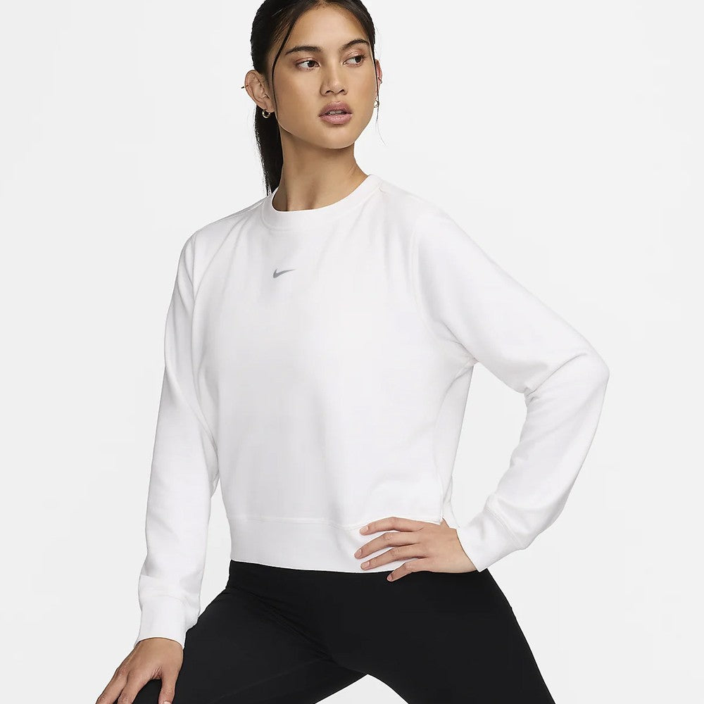 Nike Women's Dri-Fit One Crew-Neck Sweatshirt - White、mySite、neckold