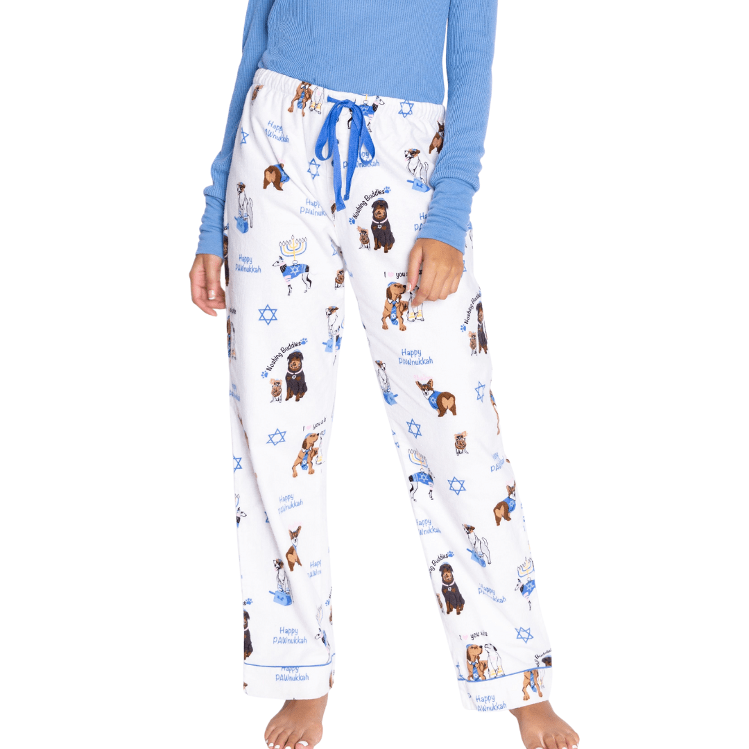 Happy Pawnukkah Hanukkah Pajama Pants by P.J. Salvage - (Sizes XS - XL)、mySite、topwebapps
