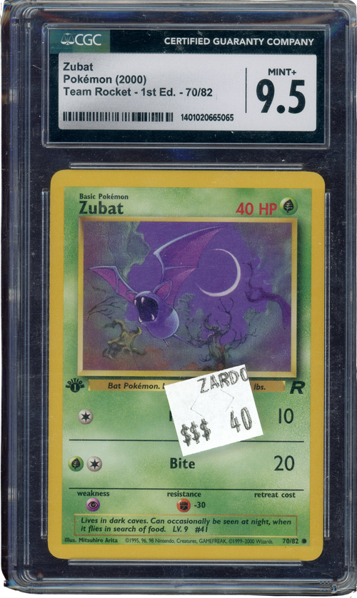 CGC 9.5 ZUBAT TEAM ROCKET 1ST ED、mySite、waistdrama