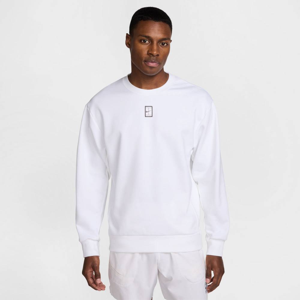 Nike Men's Dri-FIT Fleece Melbourne Crew (White)