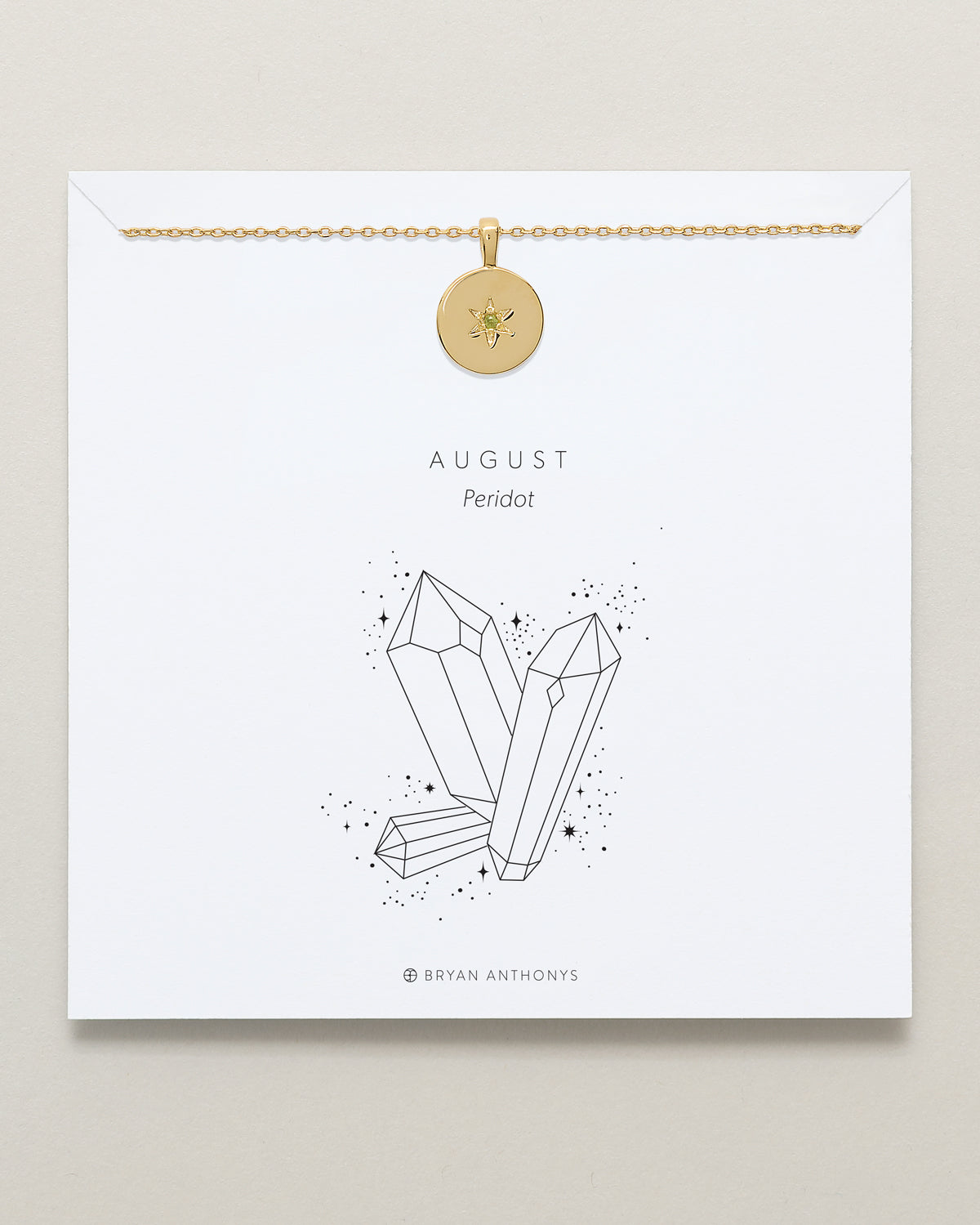 Birthstone Pendant Necklace — Peridot、mySite、hinf8tx79