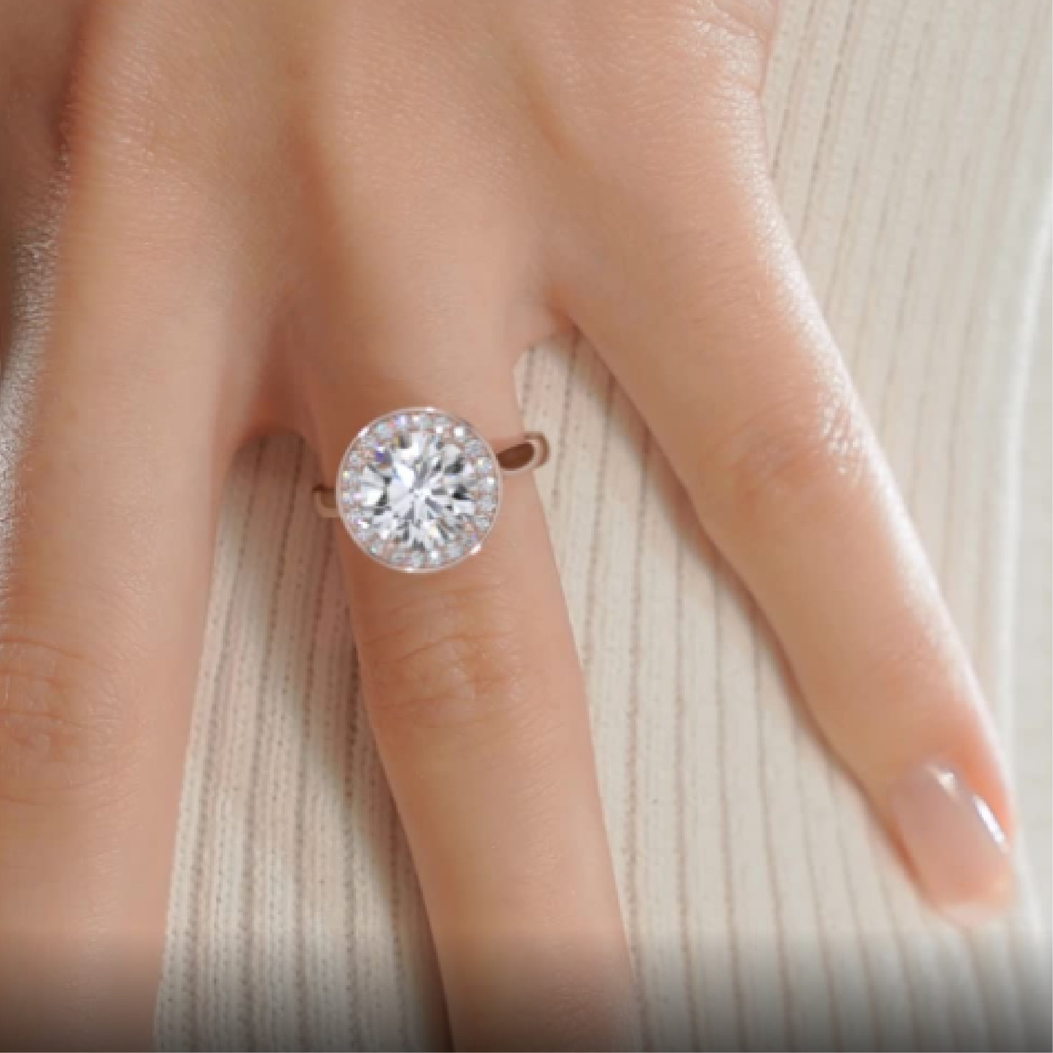 Charlie Diamond Engagement Ring -14K Rose Gold、mySite、hinf8tx79