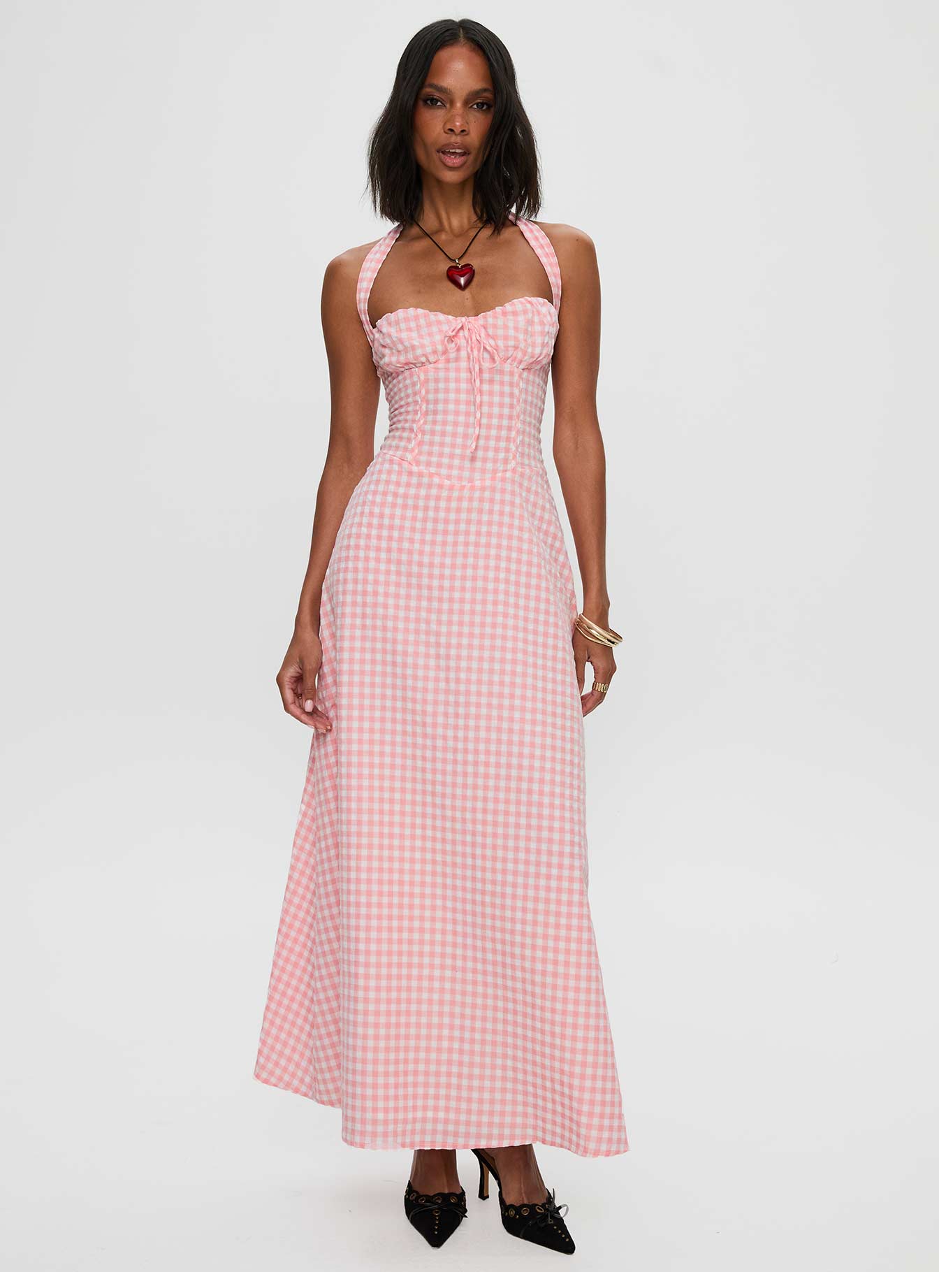 Lucky For You Halter Maxi Dress Multi、mySite、solidvoid