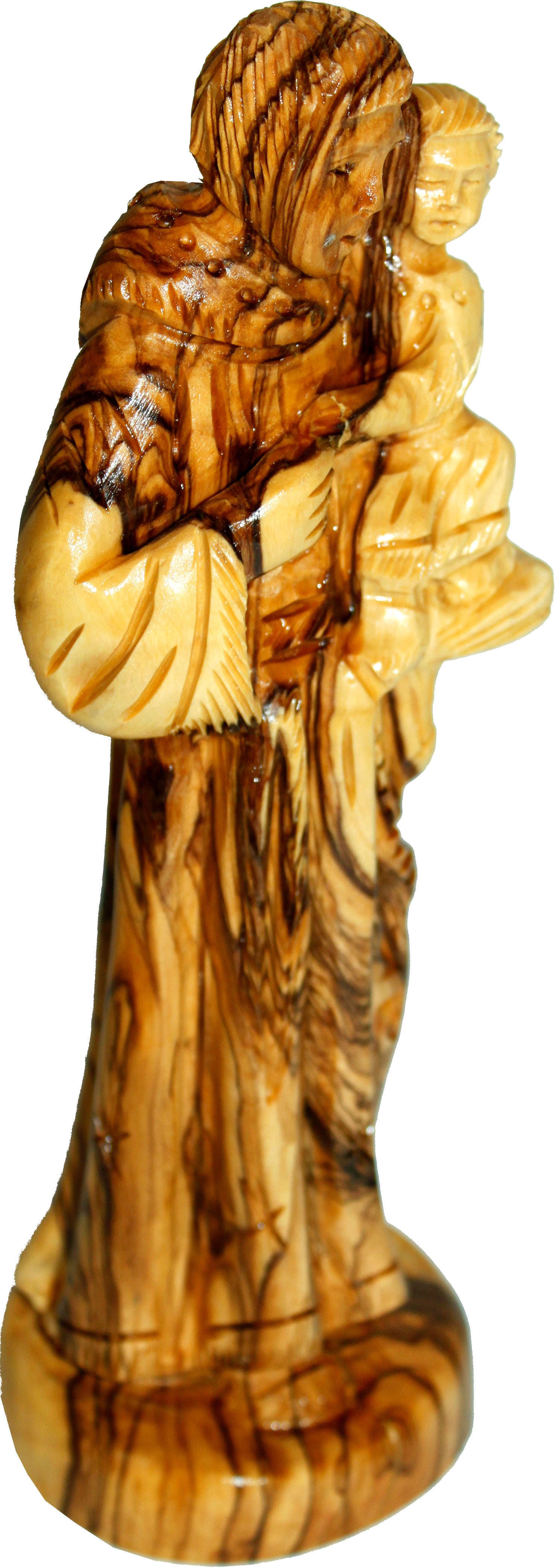 Holy Land Market Saint Anthony Carved in Olive Wood Figure Statue - 9 Inches、mySite、topwebapps