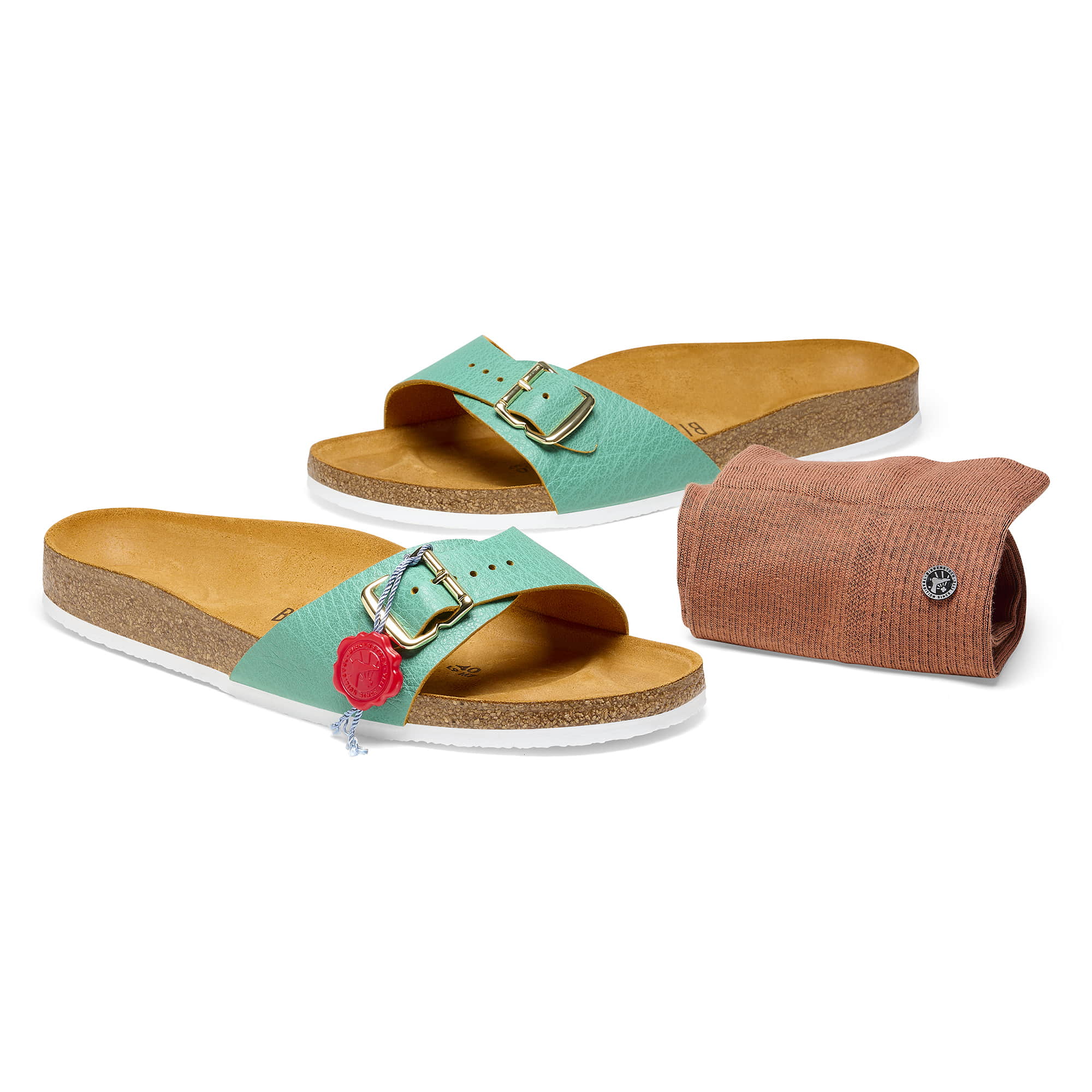 Madrid 1963 Grained Leather Emerald Green + Socke、mySite、gtrtttuynbv