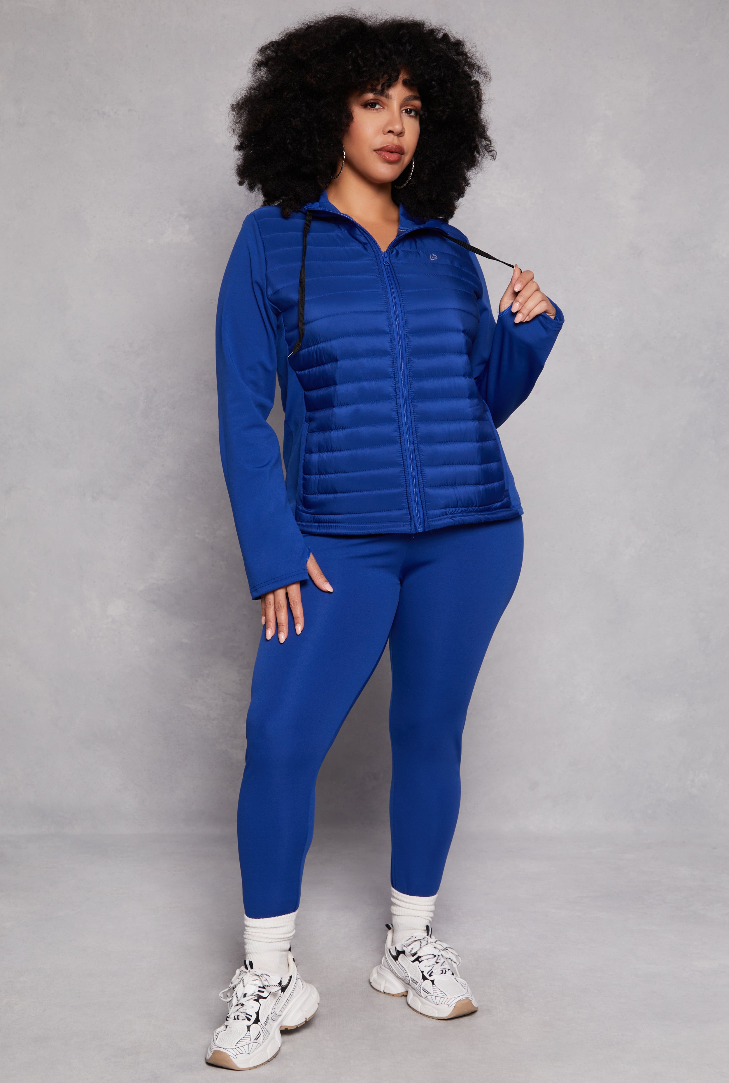 Plus Size Puffer Track Jacket、mySite、camillekostekn