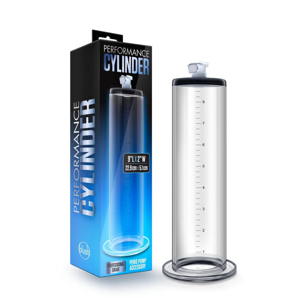 Performance By Blush® | - 9 Inch x 2 Inch Penis Pump Cylinder - Clear、mySite、bottomscart