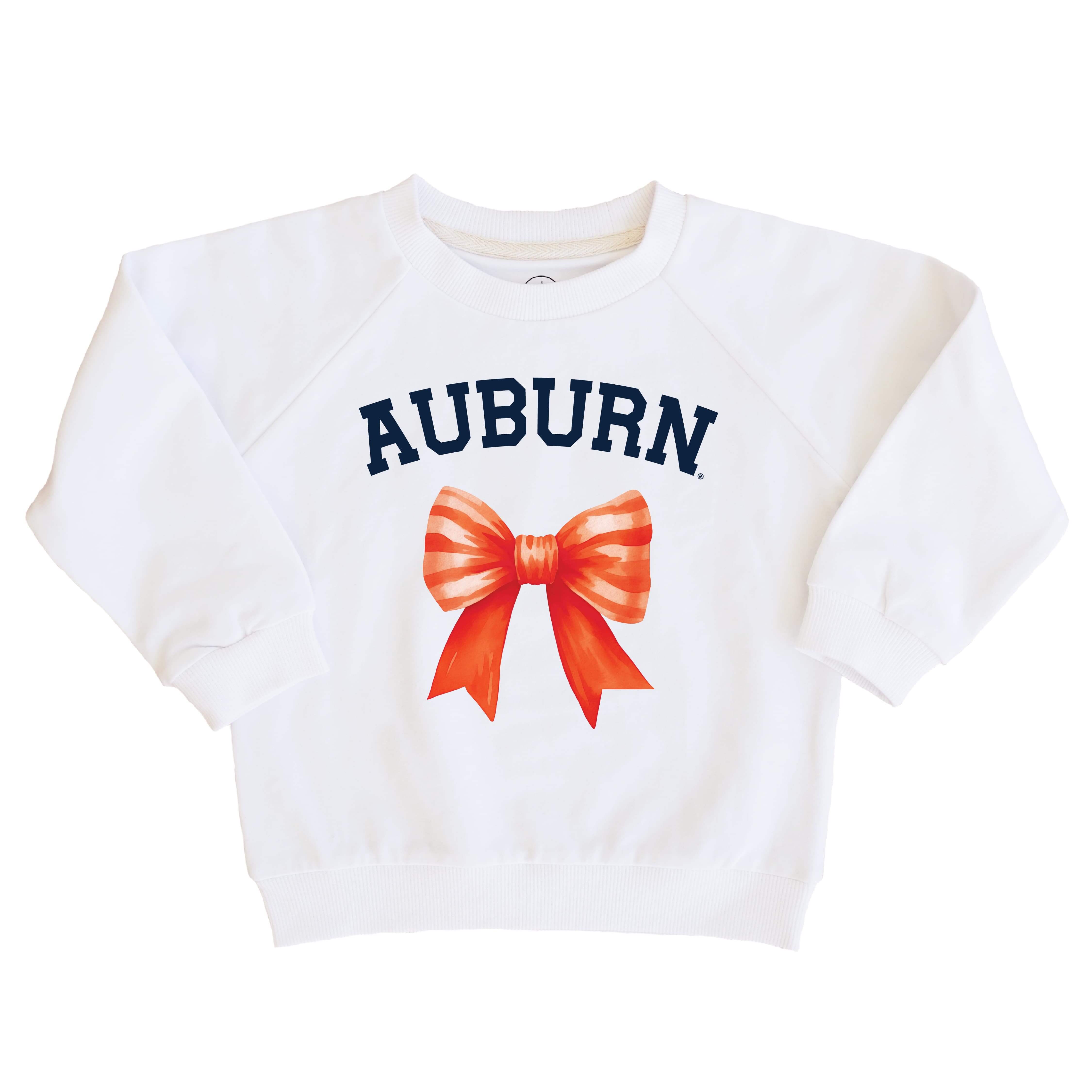  Auburn University | Footballs & Bows Kids Graphic Sweatshirts、mySite、layawaytickets