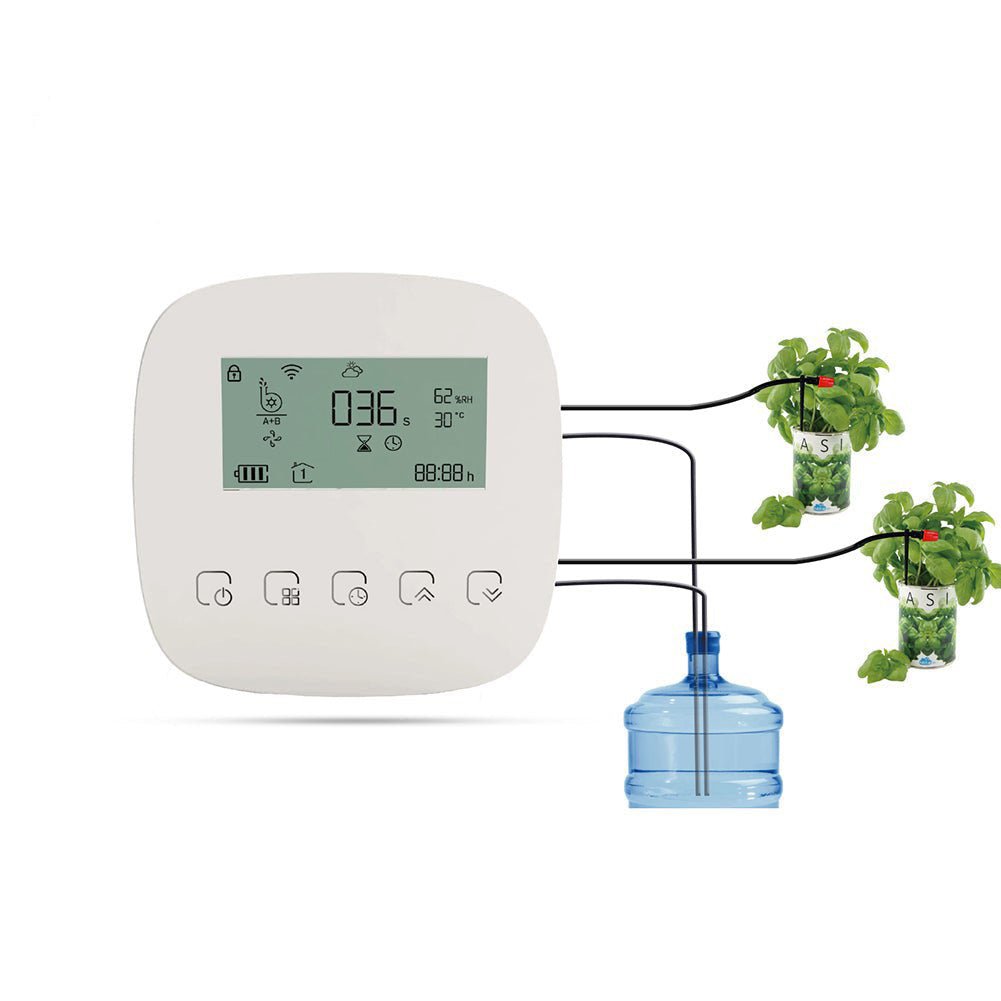 WiFi Smart Plant Water Pump Watering Machine Automatic Micro-drip Irrigation System Dual Pump Watering Timer、mySite、fannypackpong