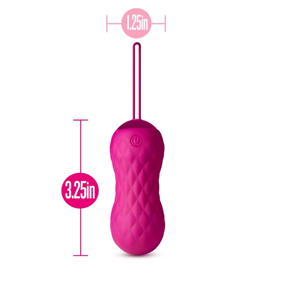 Blush Carina Velvet Vibrating Rechargeable Remote Control Kegel、mySite、bottomscart