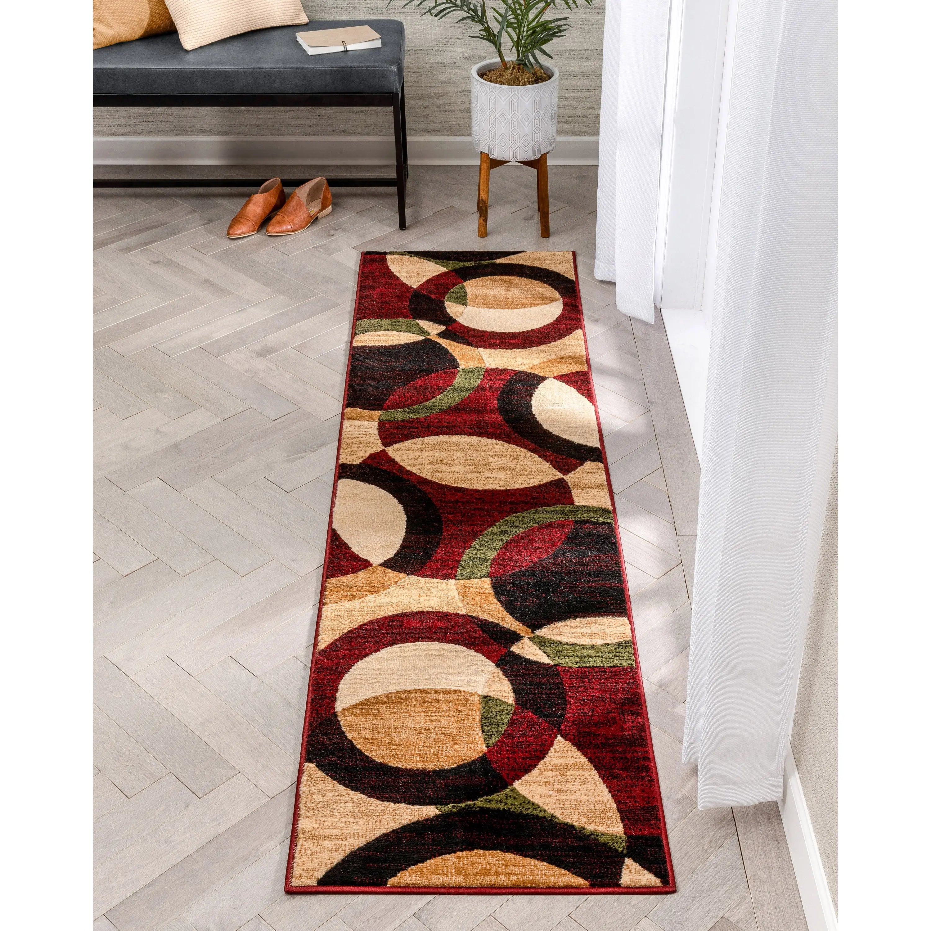 Bingo Red Modern Rug、mySite、gigharbornorthrealestate
