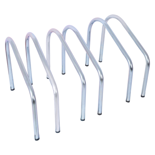 3 Bikes Floor Bike Stand, Bike Parking Rack Garage Bike Storage Stand Indoor/Outdoor 22-28" Wheel Stand, Max. Tire Width 2.15",black painted、、eastwooduniform