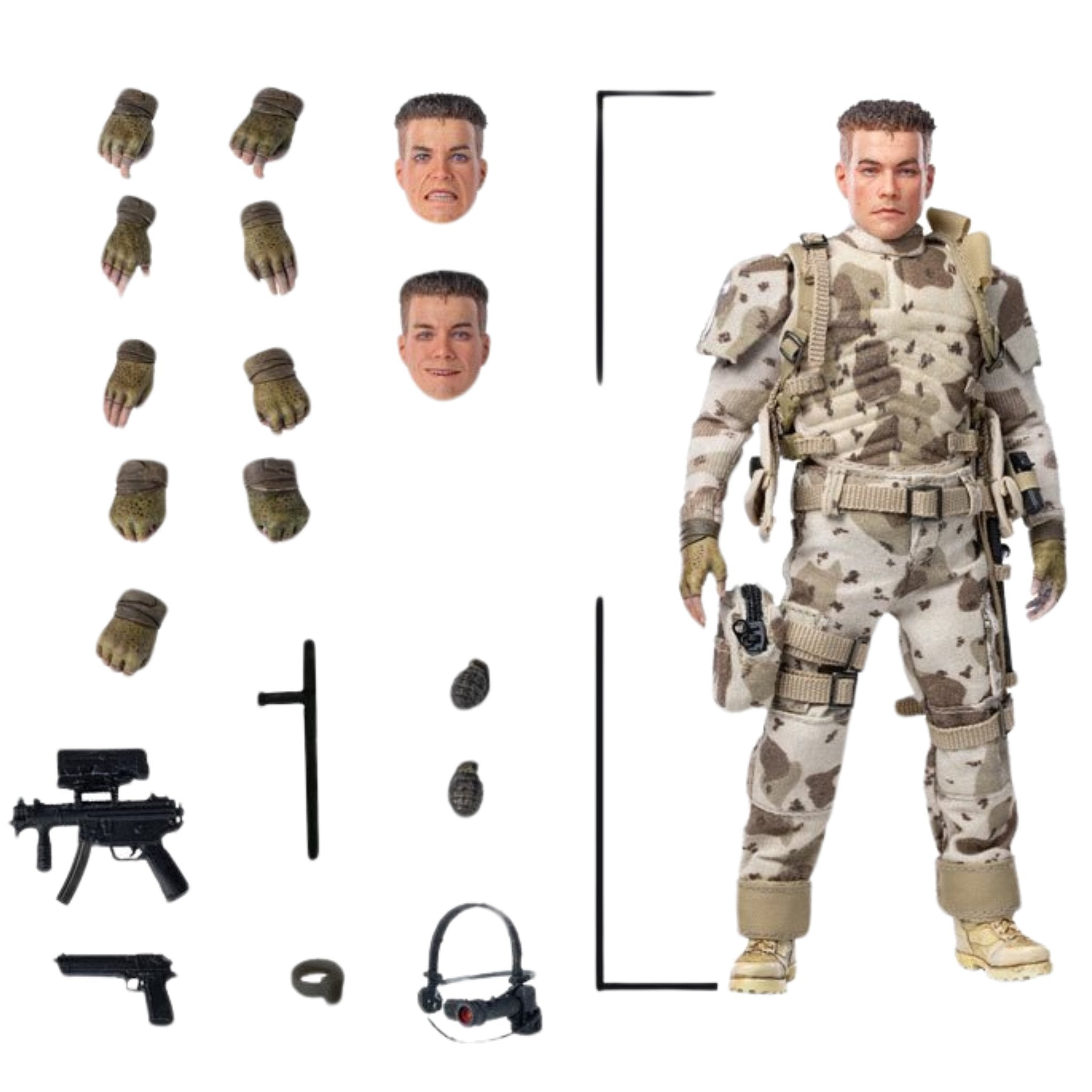 Hiya Universal Soldier Exquisite Super Series Previews Exclusive Luc Deveraux (1:12)、mySite、hgirdovlk