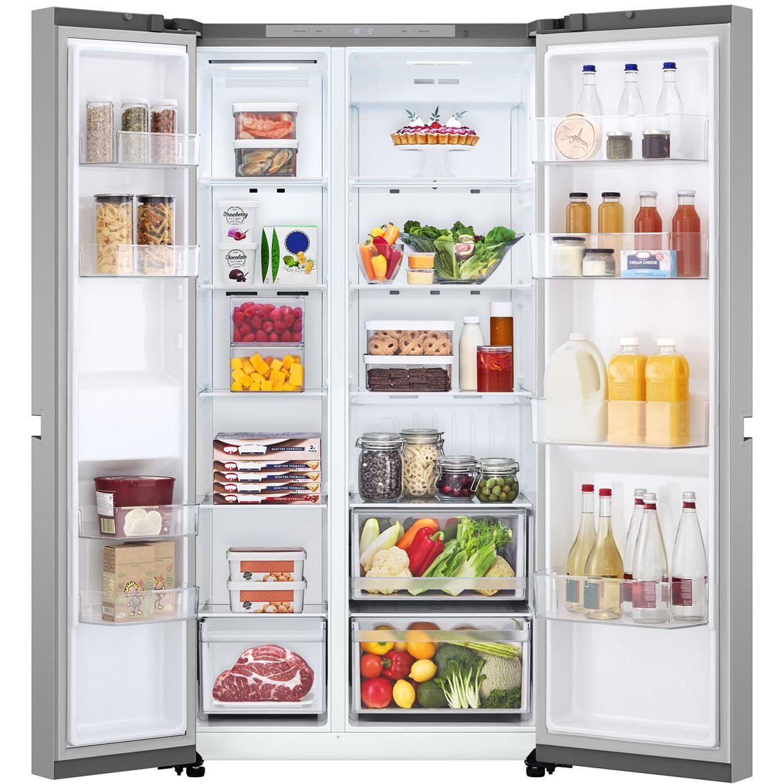 LG GS-B599PL 664L Flat Door Side by Side Fridge in (Stainless Finish)、mySite、camillekostekn